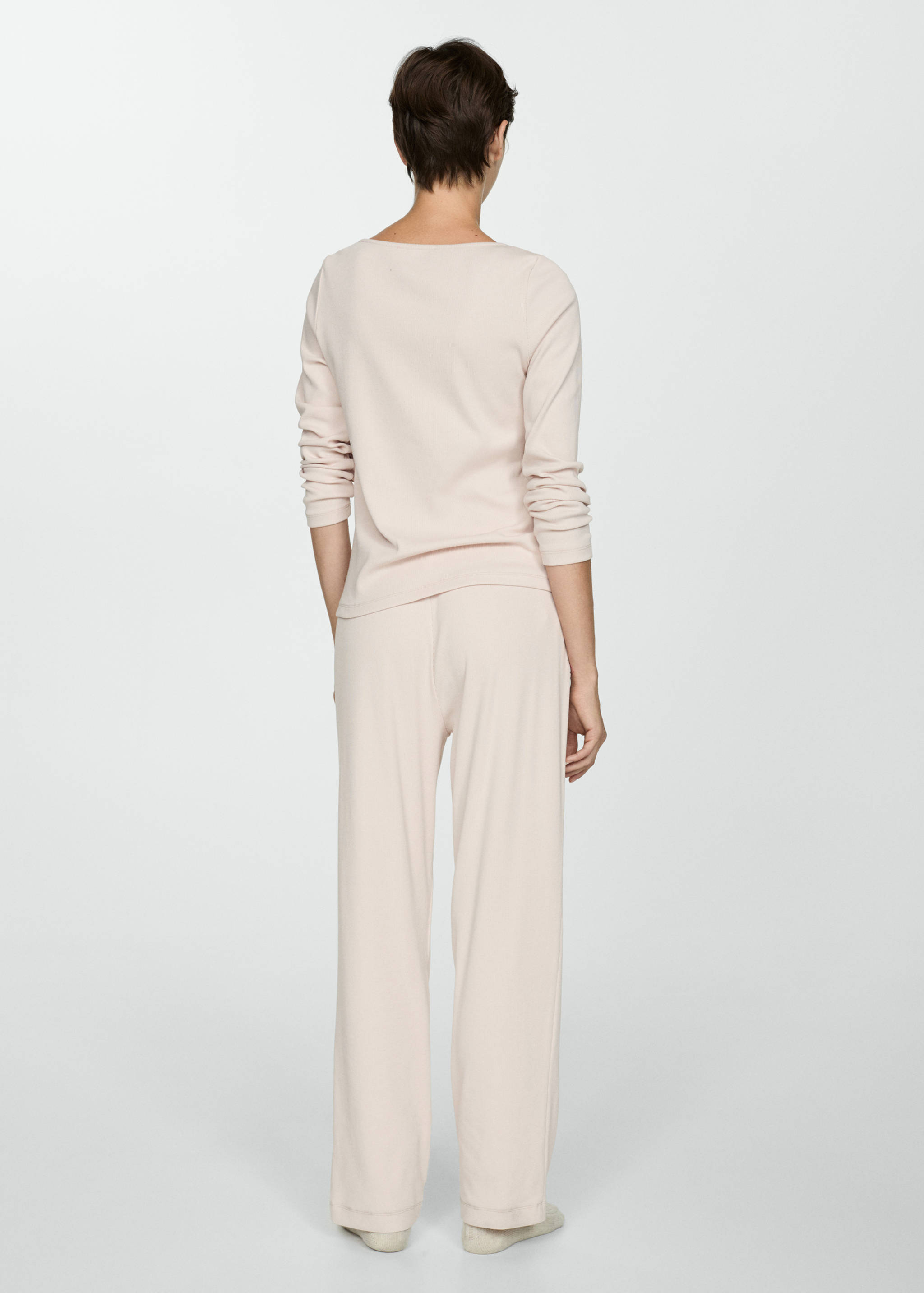 Two-piece cotton pyjamas - Reverse of the article