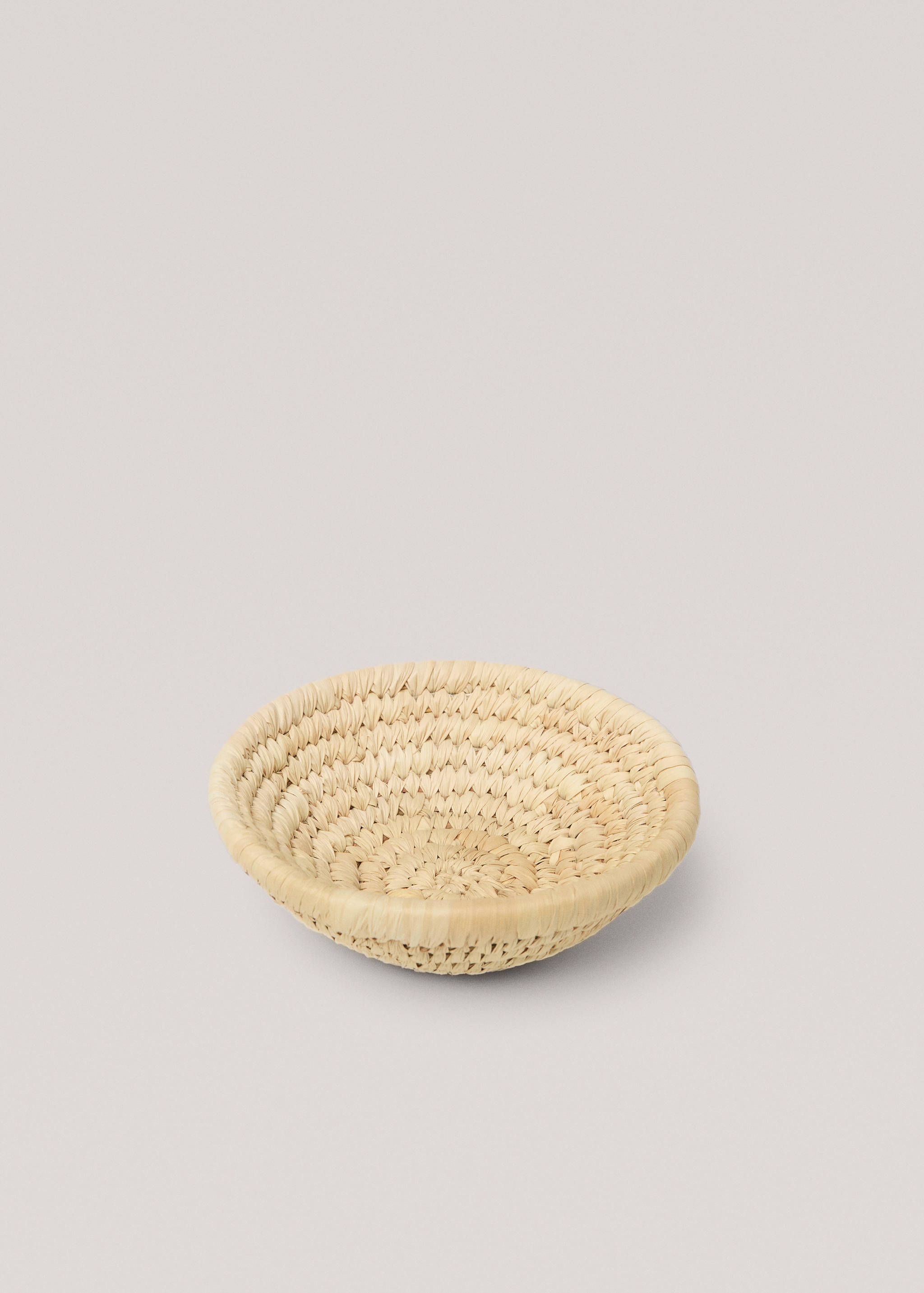 Round natural fibre tray - Details of the article 2