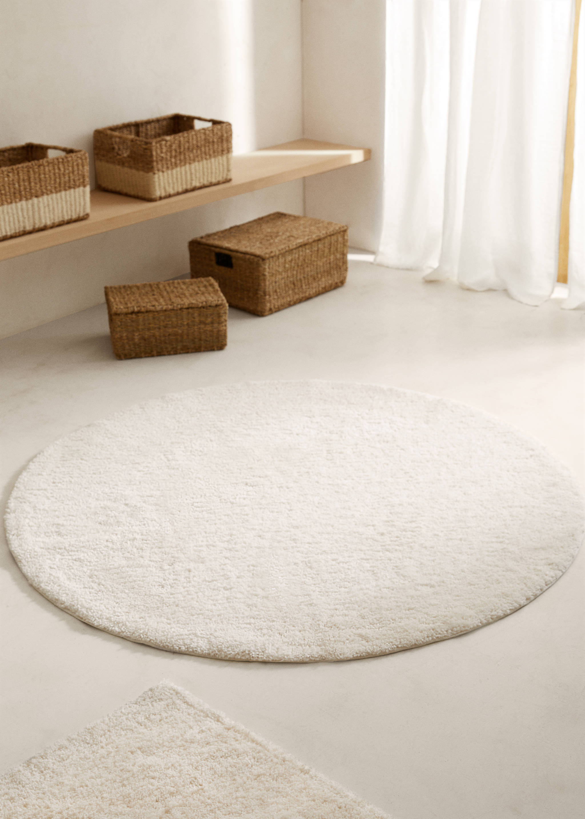 Medium fur round rug - General plane