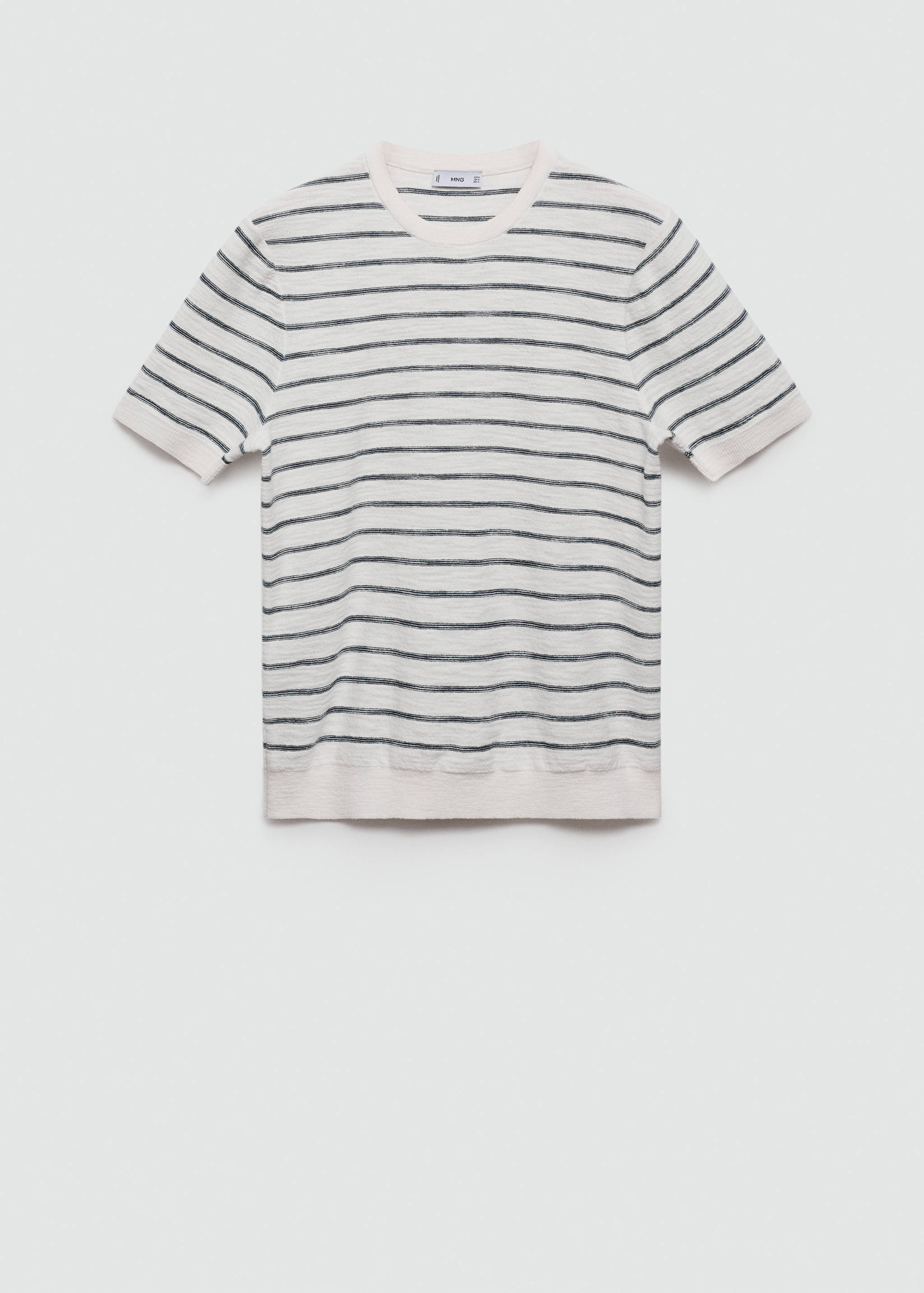 T-shirt coton maille rayures - Article sans modèle