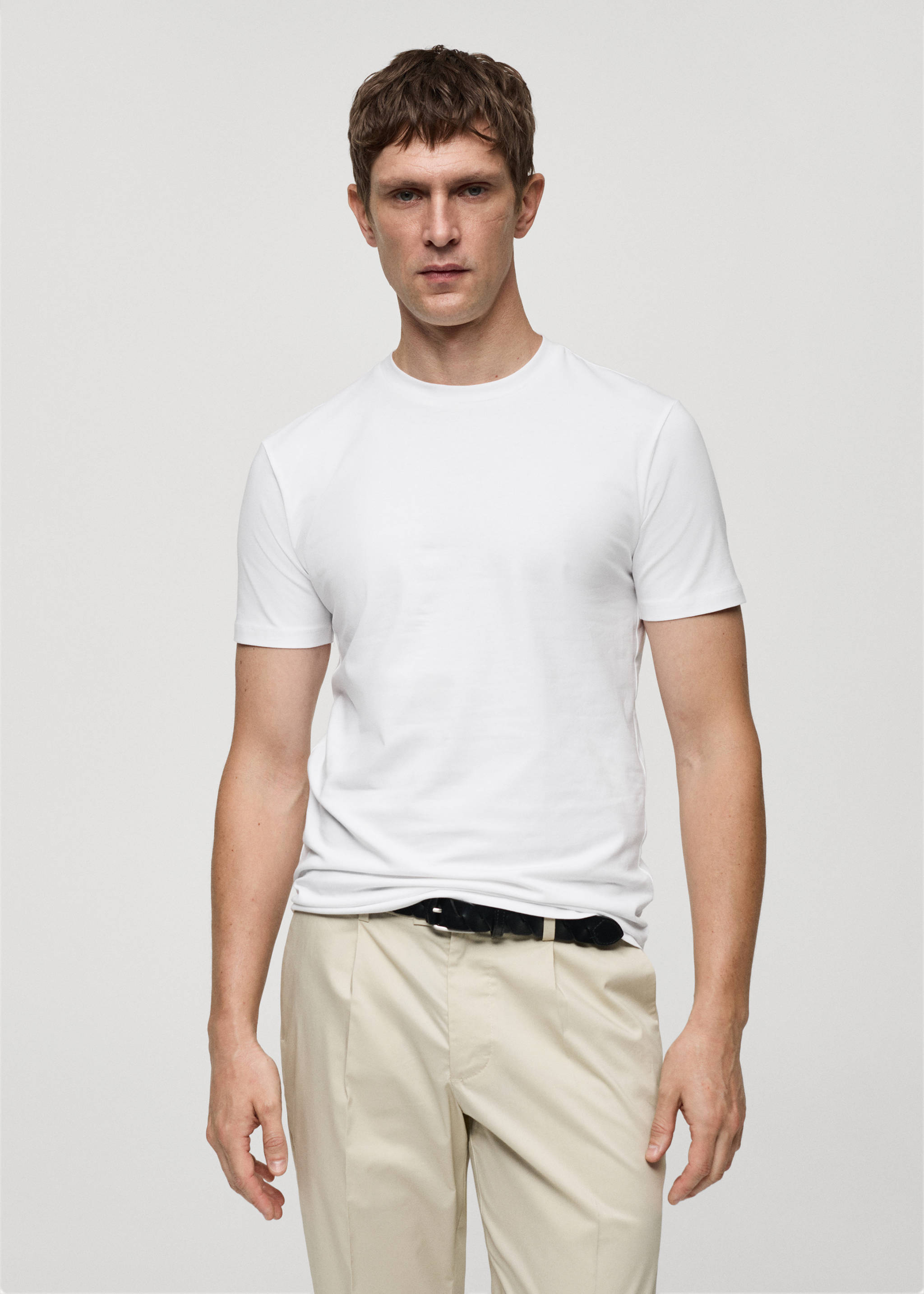 T-shirt coton stretch - Plan moyen