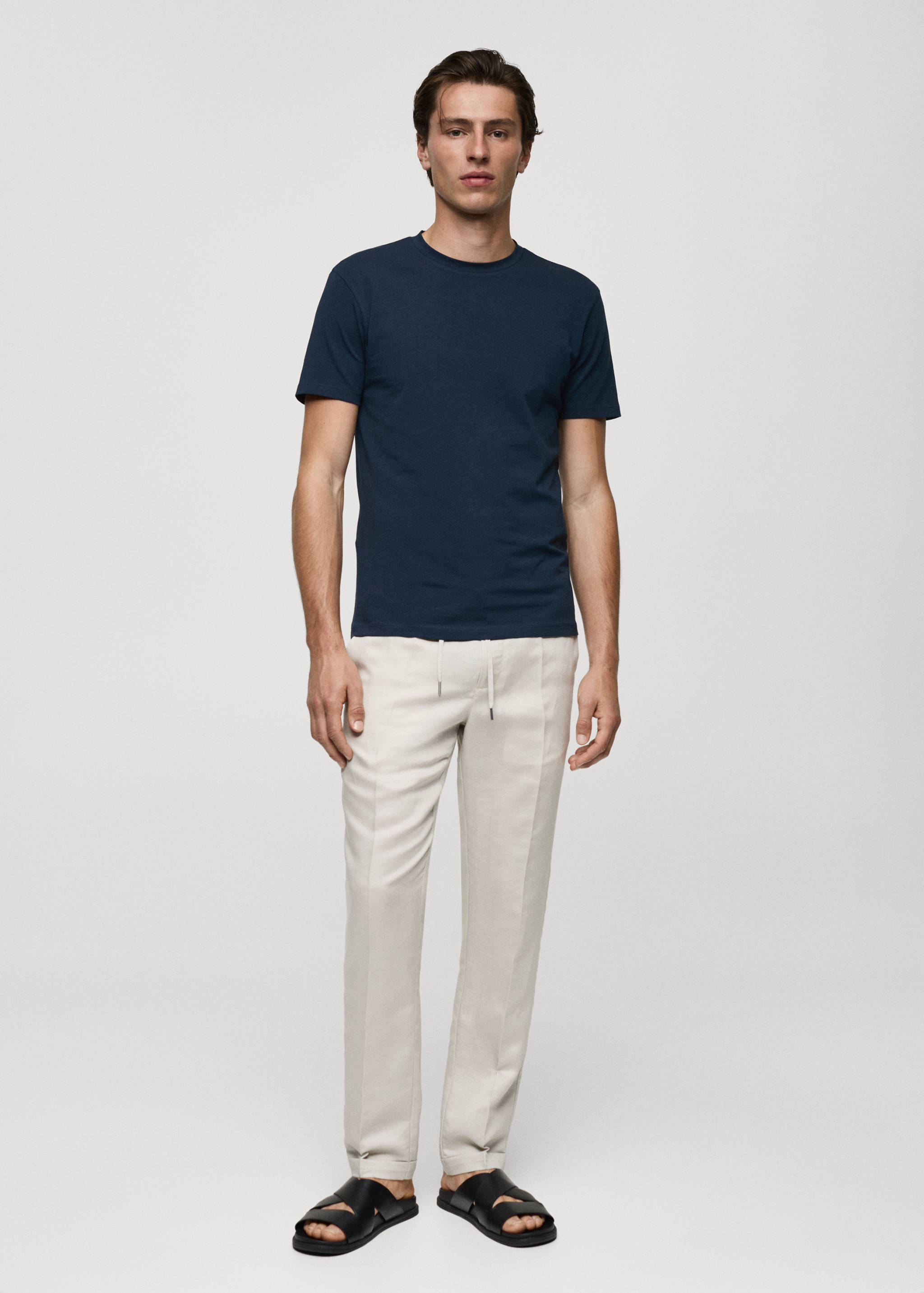 T-shirt coton stretch - Plan général