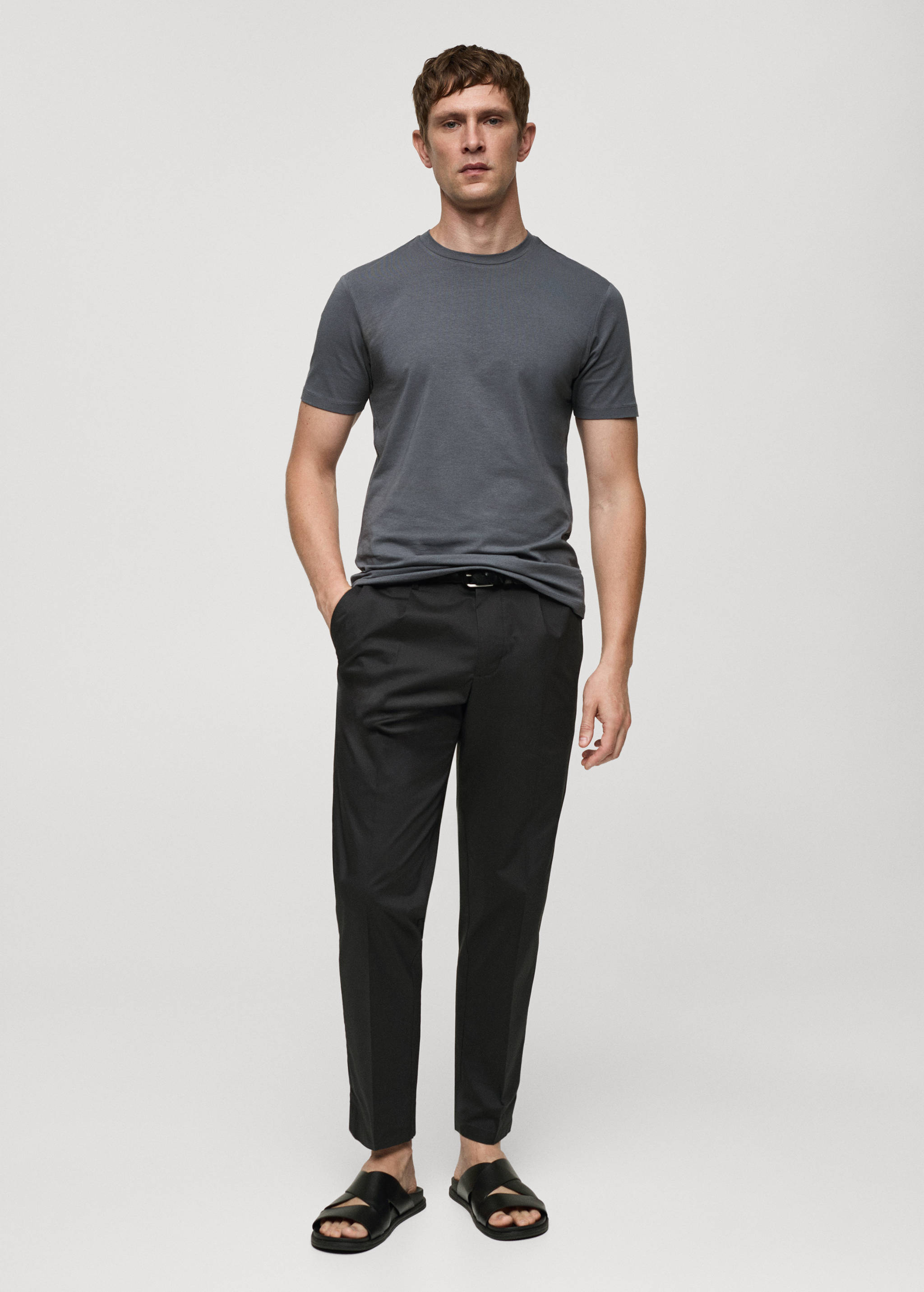 T-shirt coton stretch - Plan général