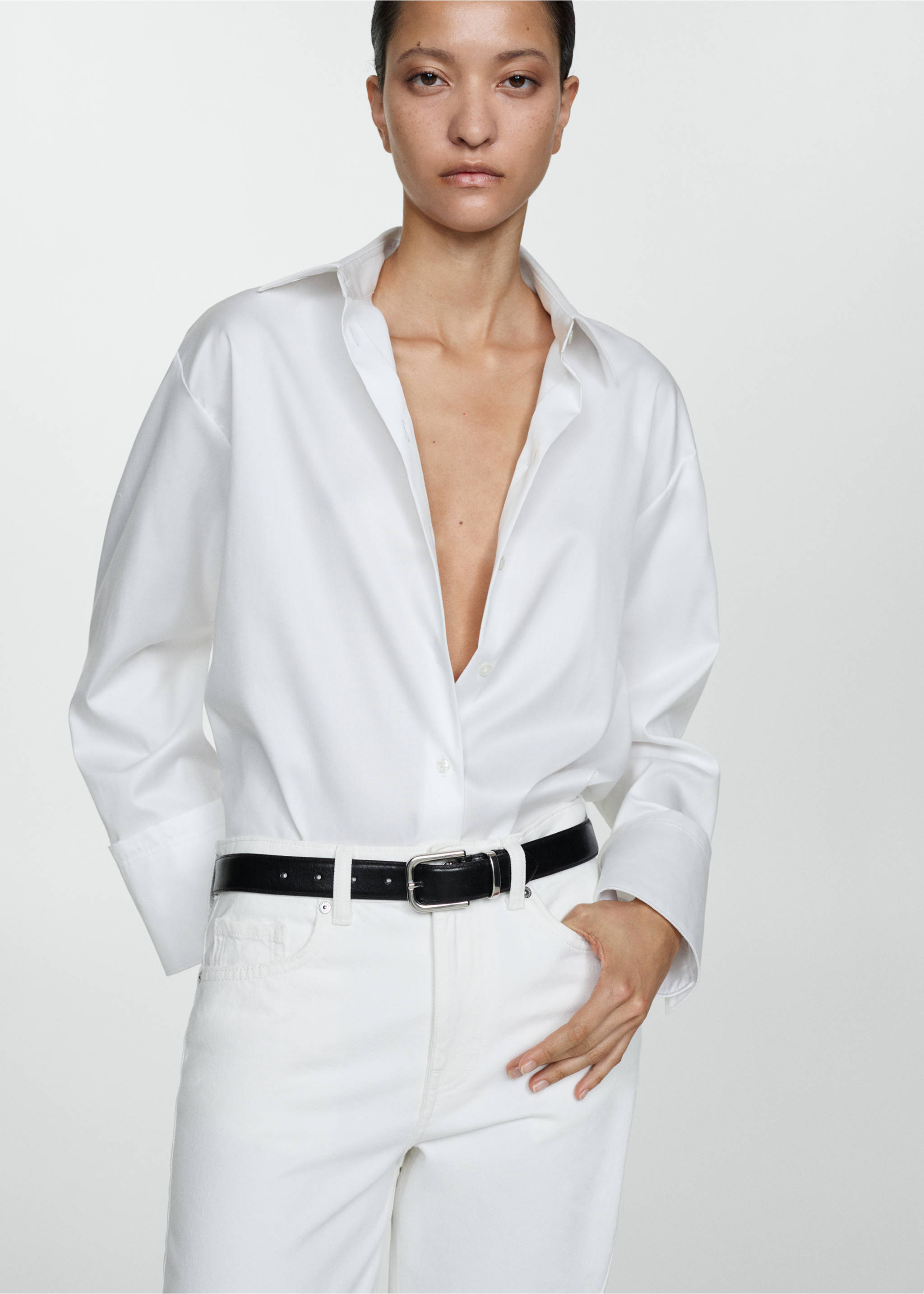 Texans Blanca rectes crop - Detall de l'article 1, Blanc. Ref: 77050588-00.