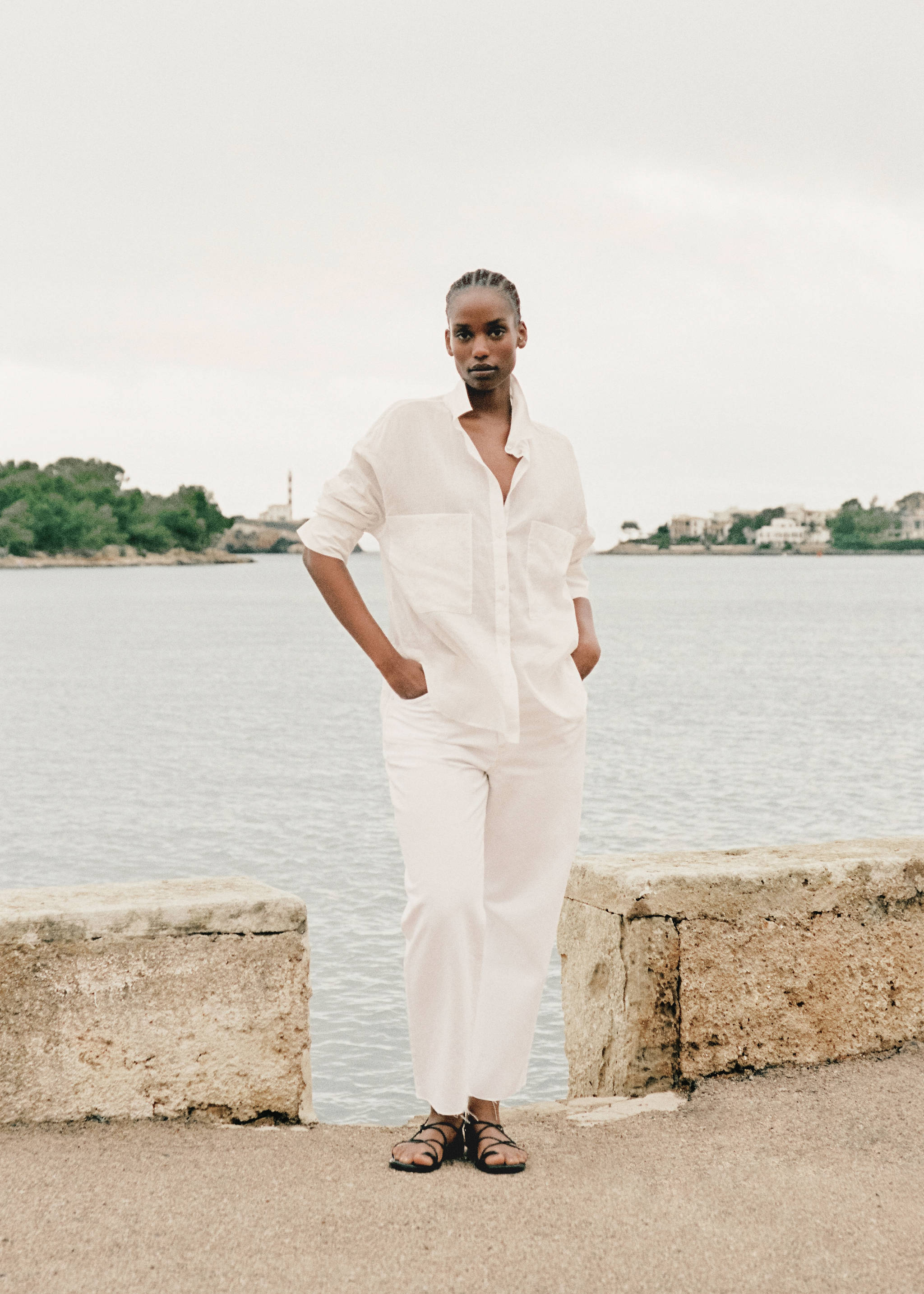 Texans Blanca rectes crop - Detall de l'article 7, Blanc. Ref: 77050588-00.