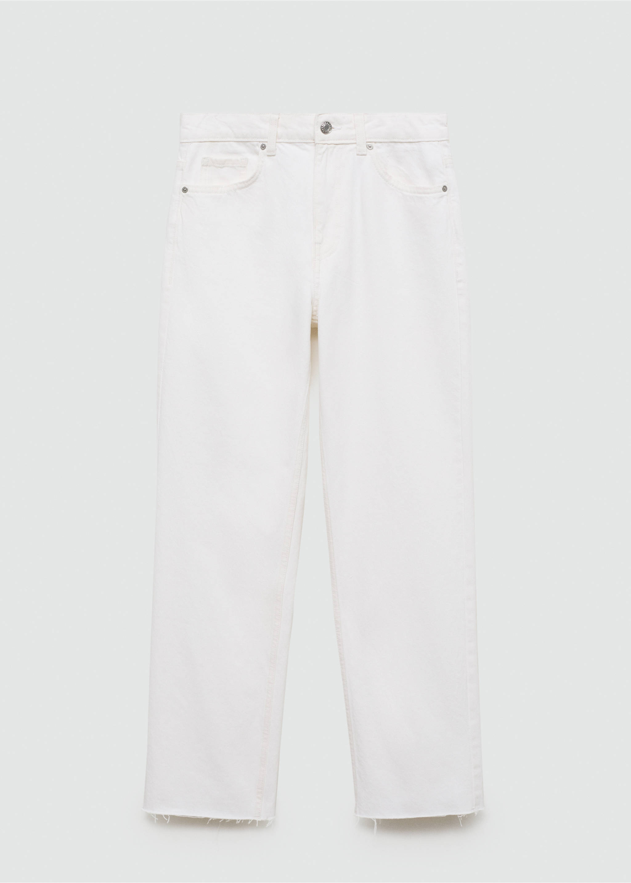 Blanca straight-fit cropped jeans - Article without model, White. Ref: 77050588-00.