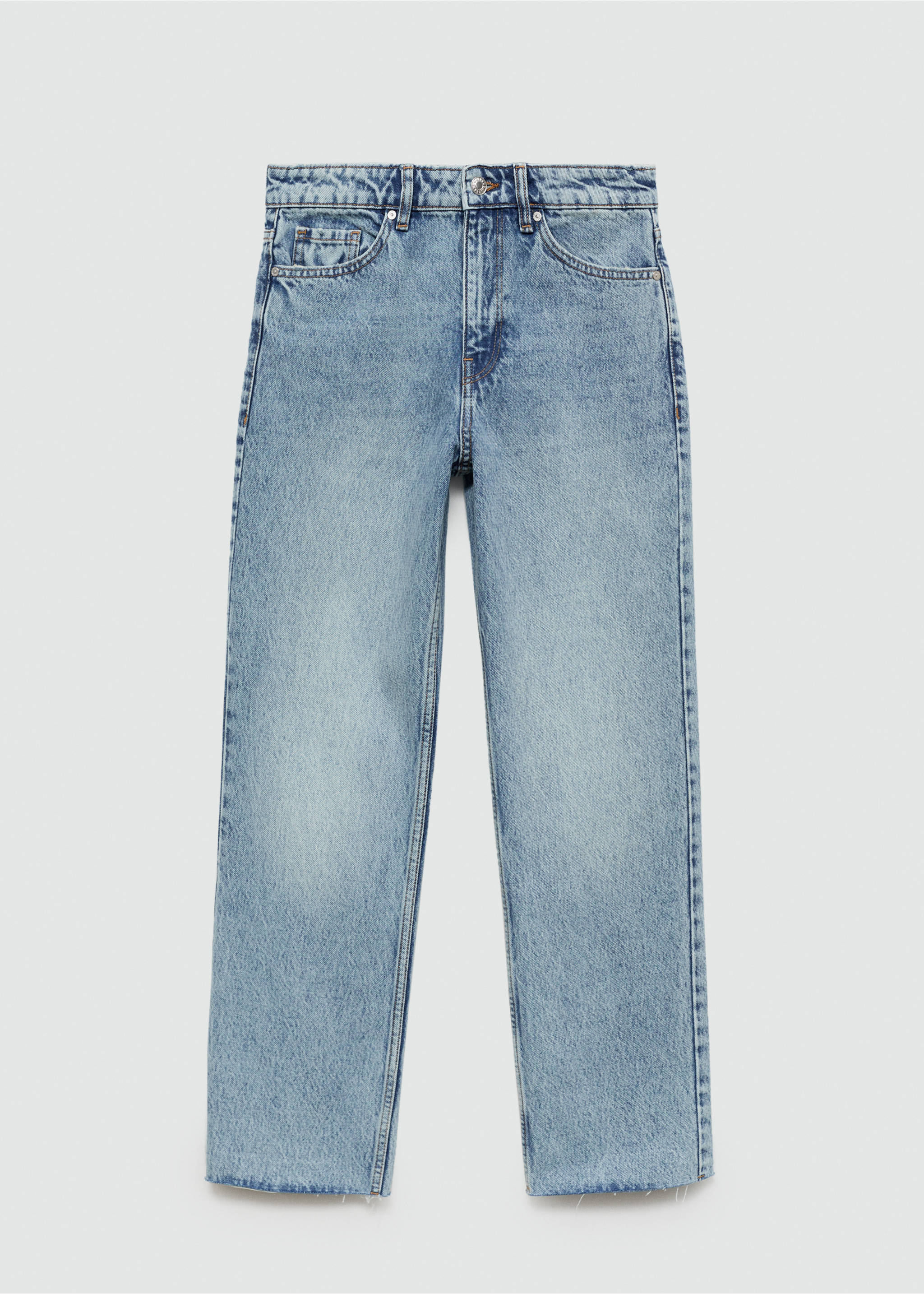 Blanca straight-fit cropped jeans - Article without model, Medium Blue. Ref: 77050589-00.