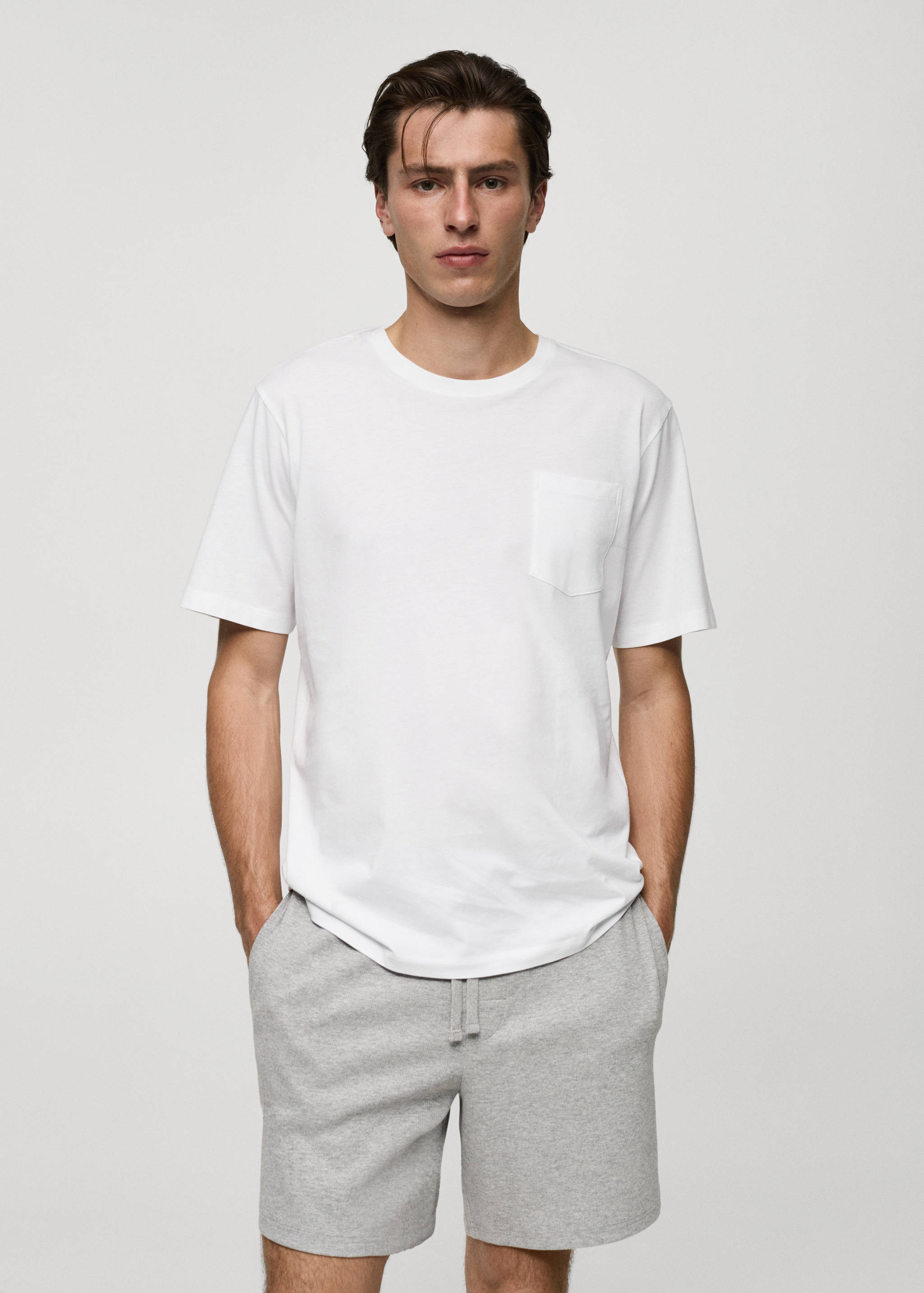 Pak korte katoenen pyjama - Middenvlak