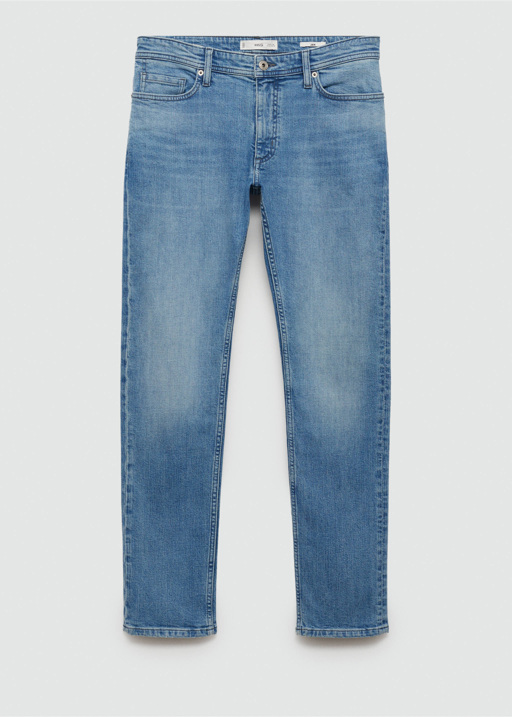 Jan slim-fit jeans - Article without model, Medium Blue. Ref: 77050594-00.