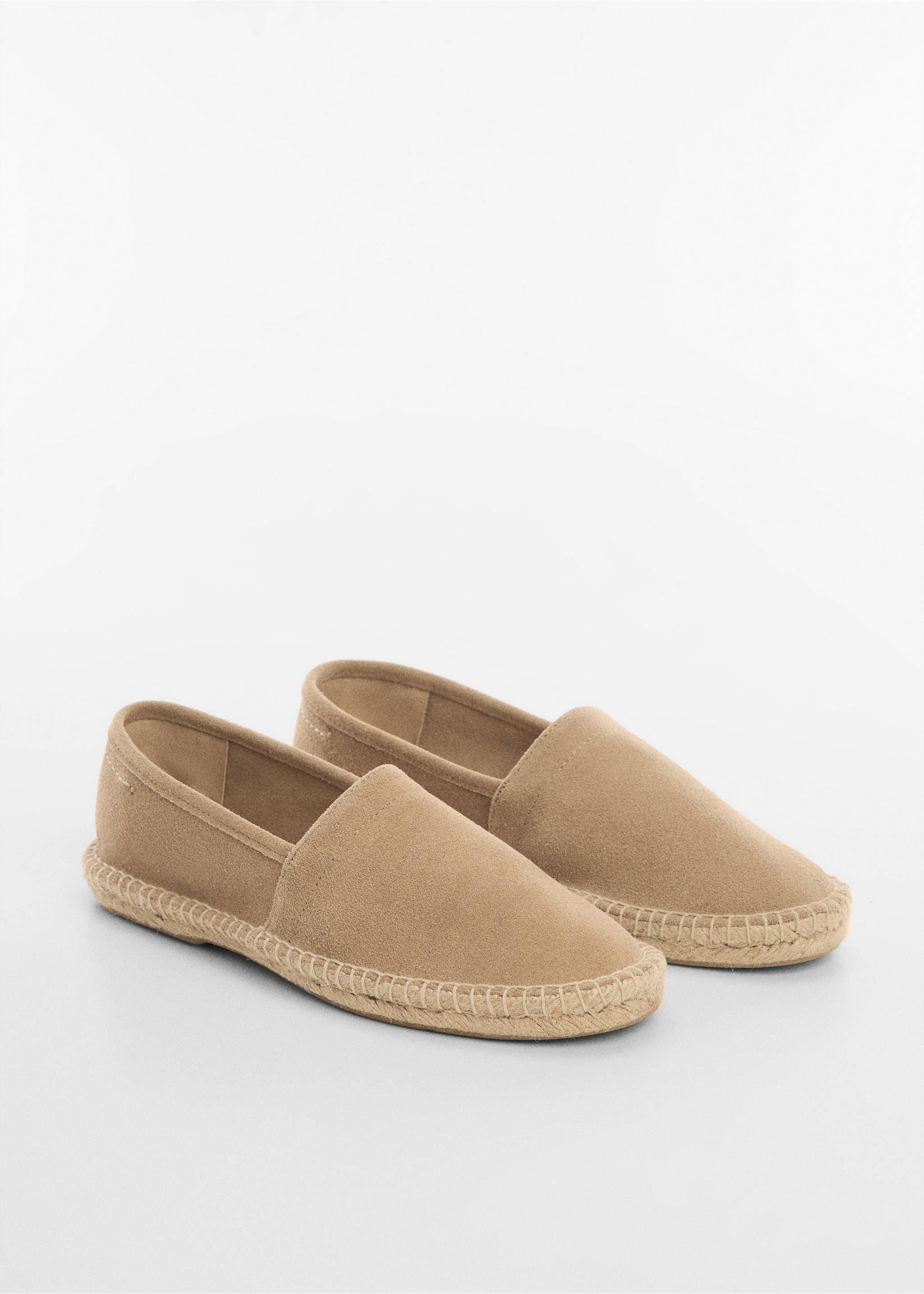 Jute suede espadrilles - Medium plane, Sand. Ref: 77050595-00.