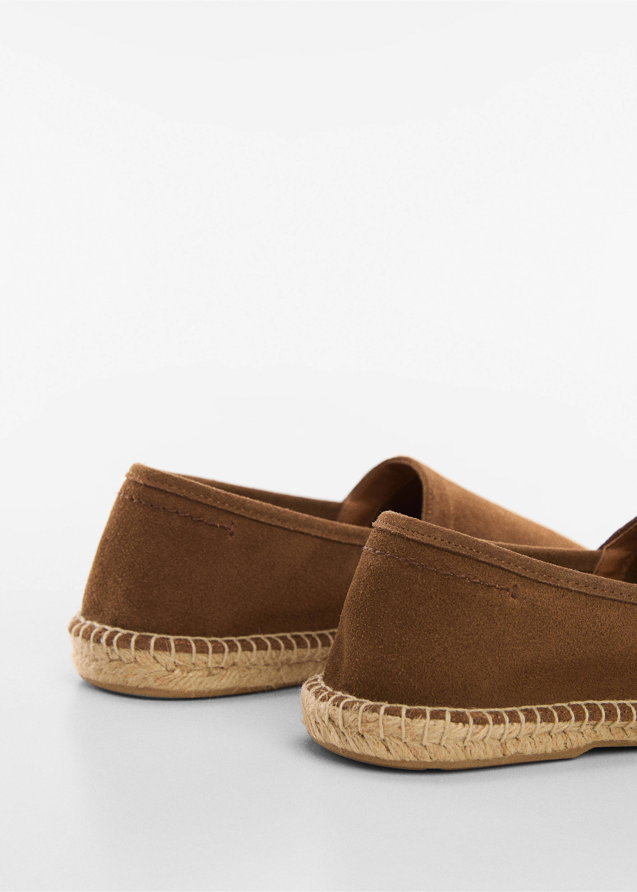 Jute suede espadrilles - Details of the article 1, Brown. Ref: 77050595-00.