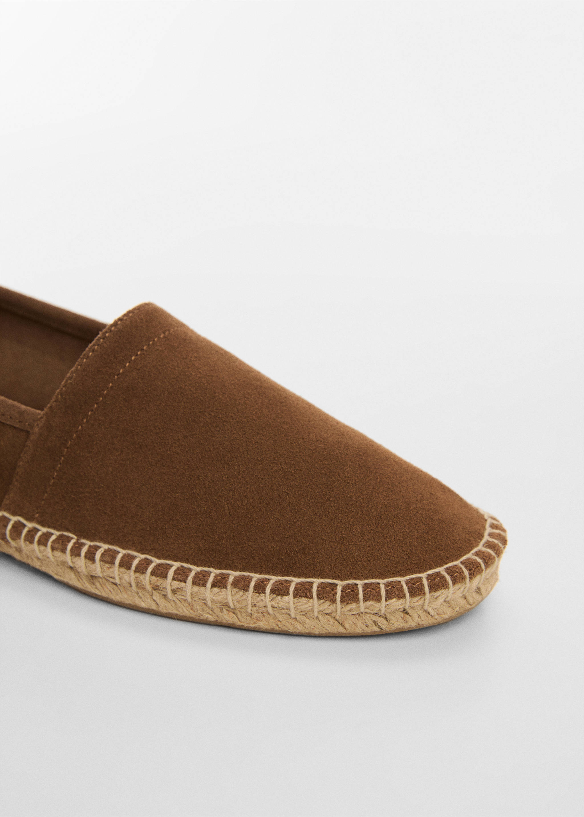 Jute suede espadrilles - Details of the article 2, Brown. Ref: 77050595-00.