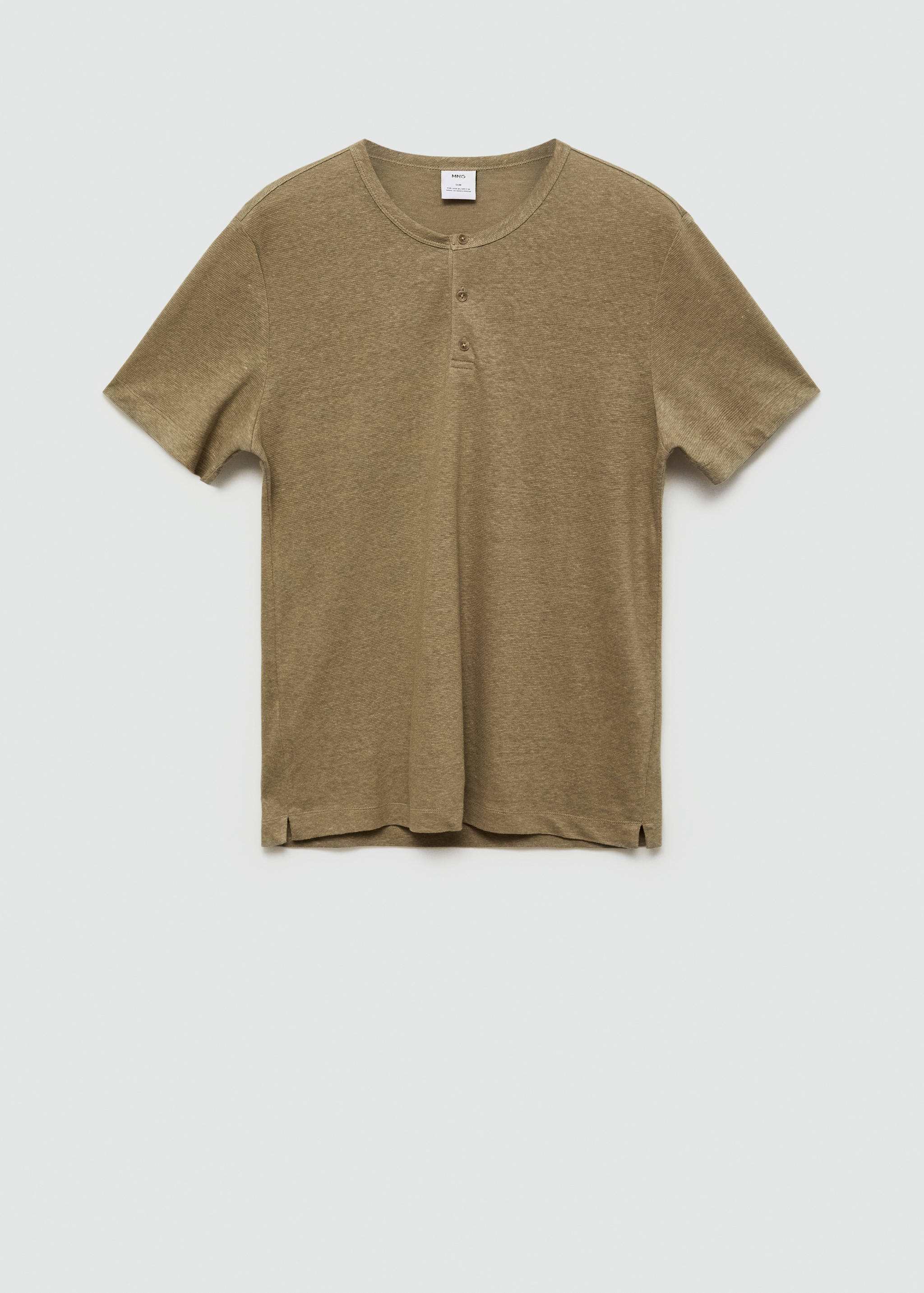 Slim fit lenkeverék póló - Termék modell nélkül