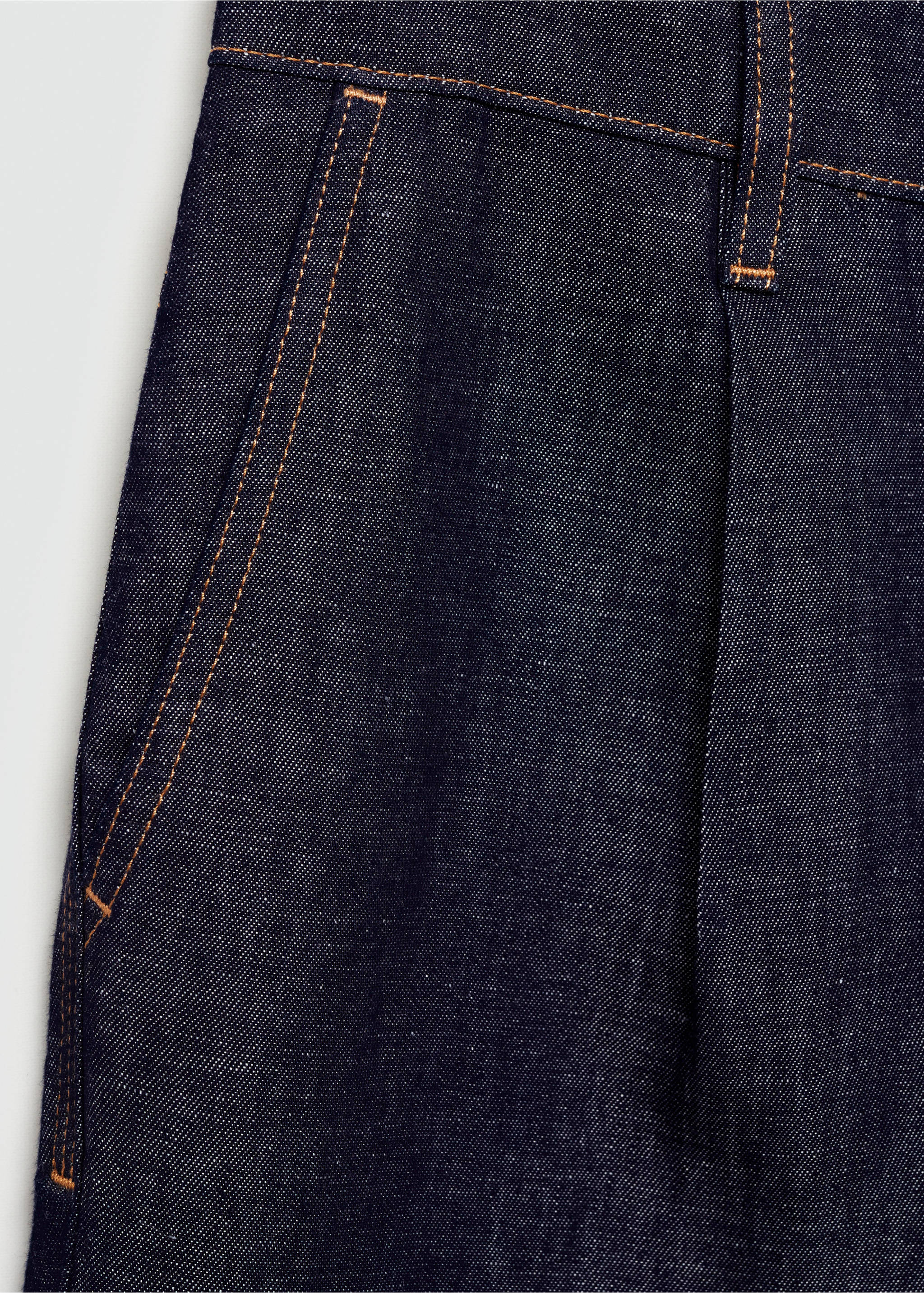 Bermuda 100 % coton effet denim - Détail de l'article 0, Bleu. Ref: 77050600-00.