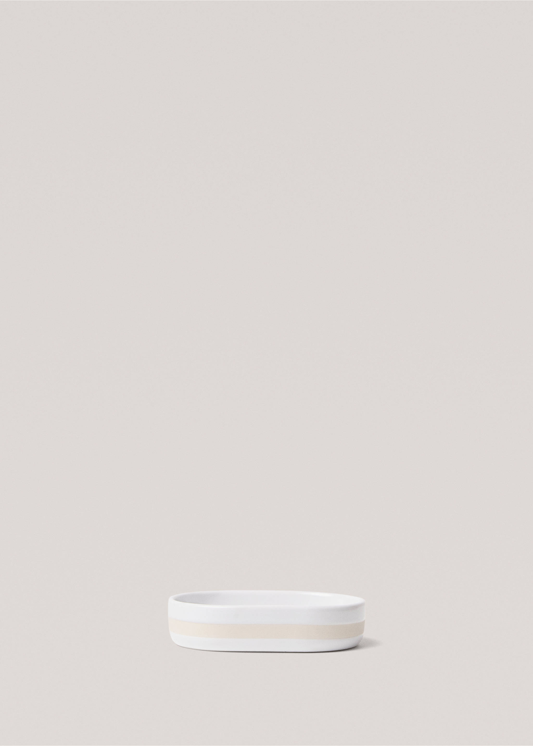 Stoneware soap holder - Article without model, White. Ref: 77050603-00.