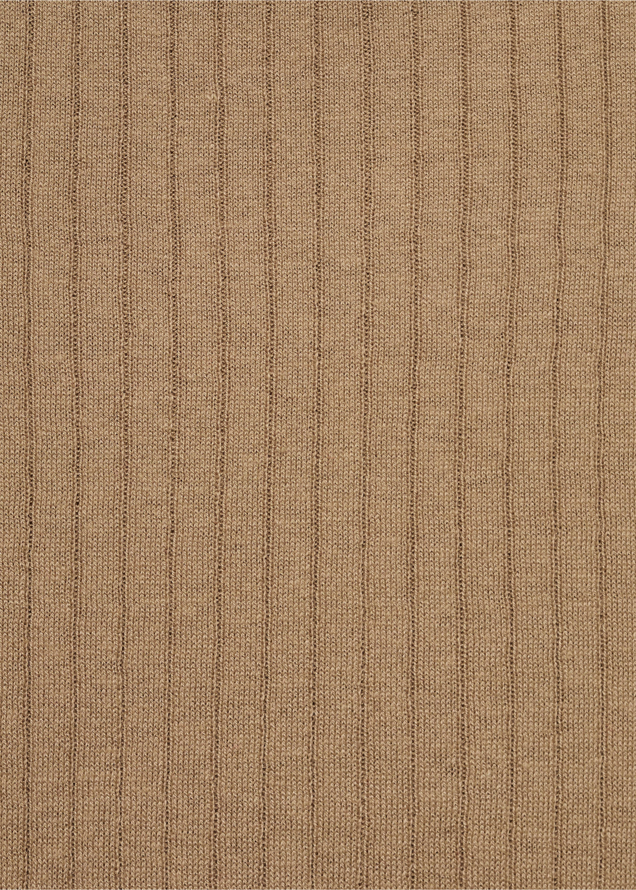 Kleid mit Rippmuster - Detail des Artikels 0, Hellbraun/Pastellbraun. Ref: 77050604-00.