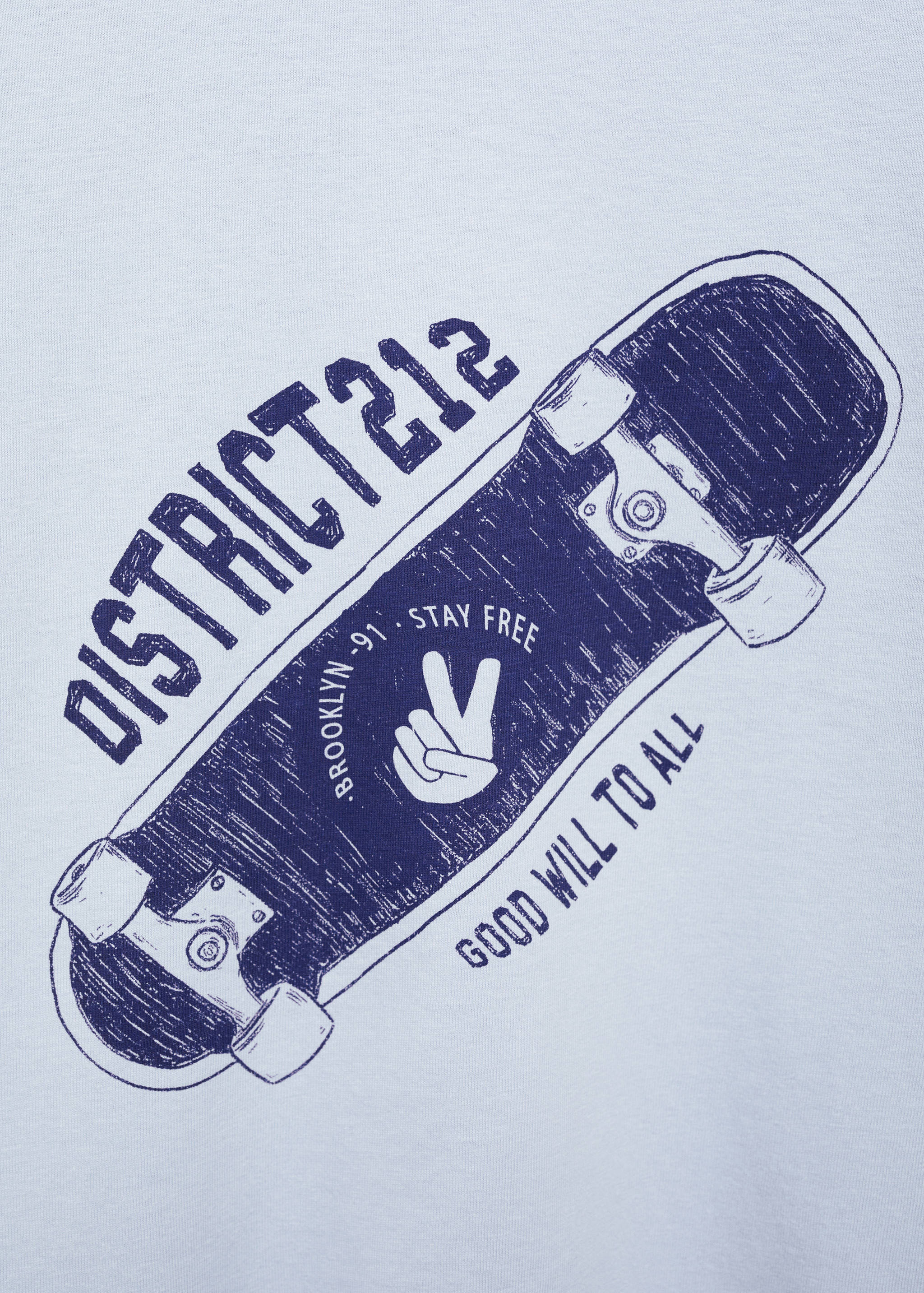 Printed cotton-blend t-shirt - Details of the article 8