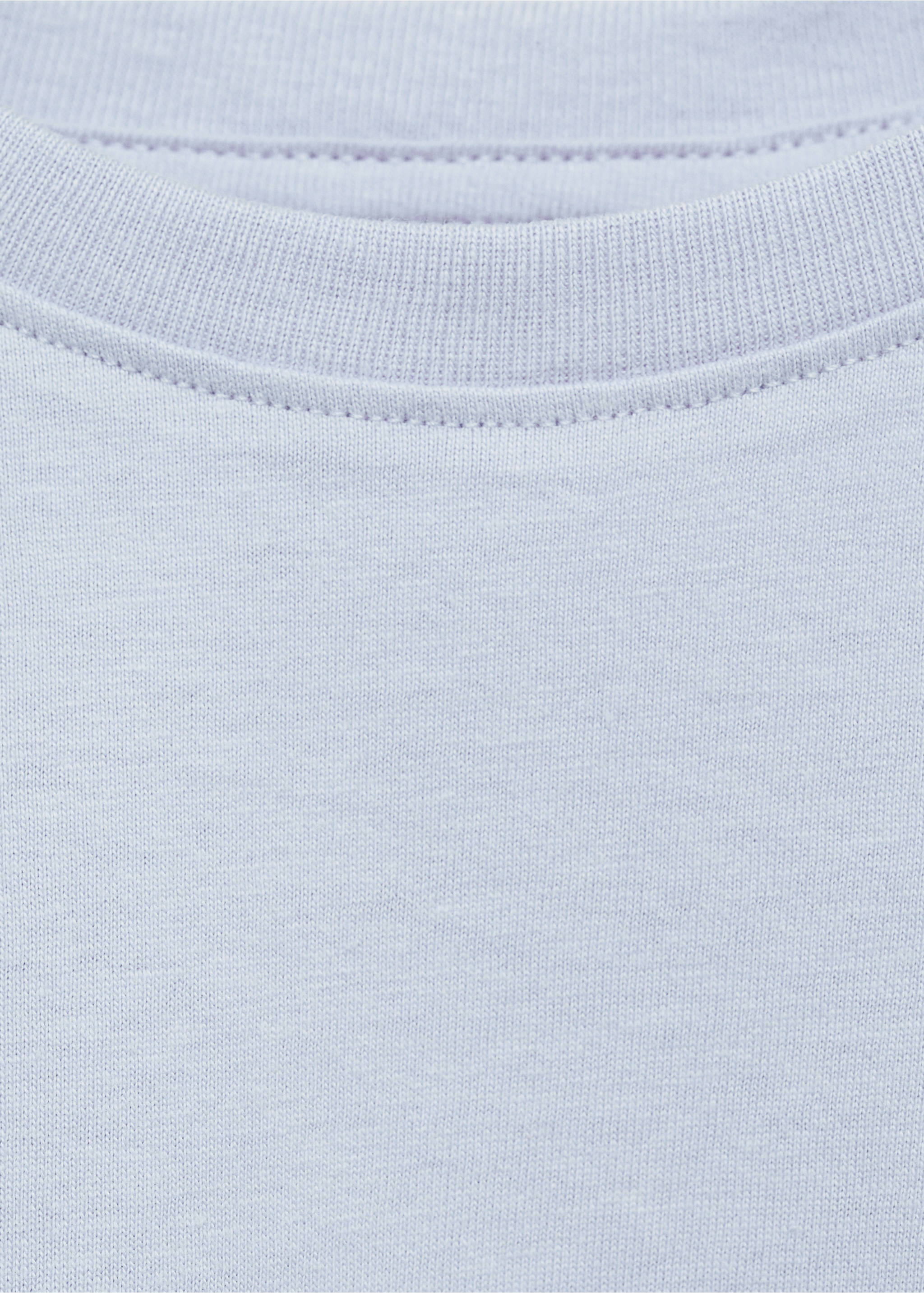 Bedrucktes Baumwoll-T-Shirt - Detail des Artikels 0, Himmelblau. Ref: 77050611-00.