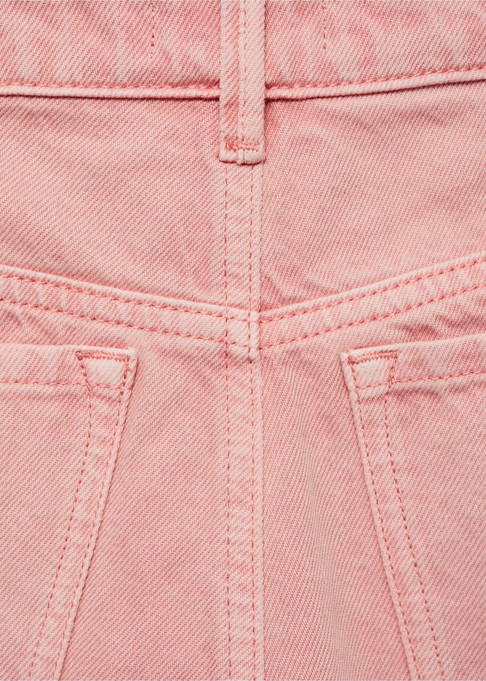Jeansshorts mit ausgefranstem Saum - Detail des Artikels 0, Rosa. Ref: 77050619-00.