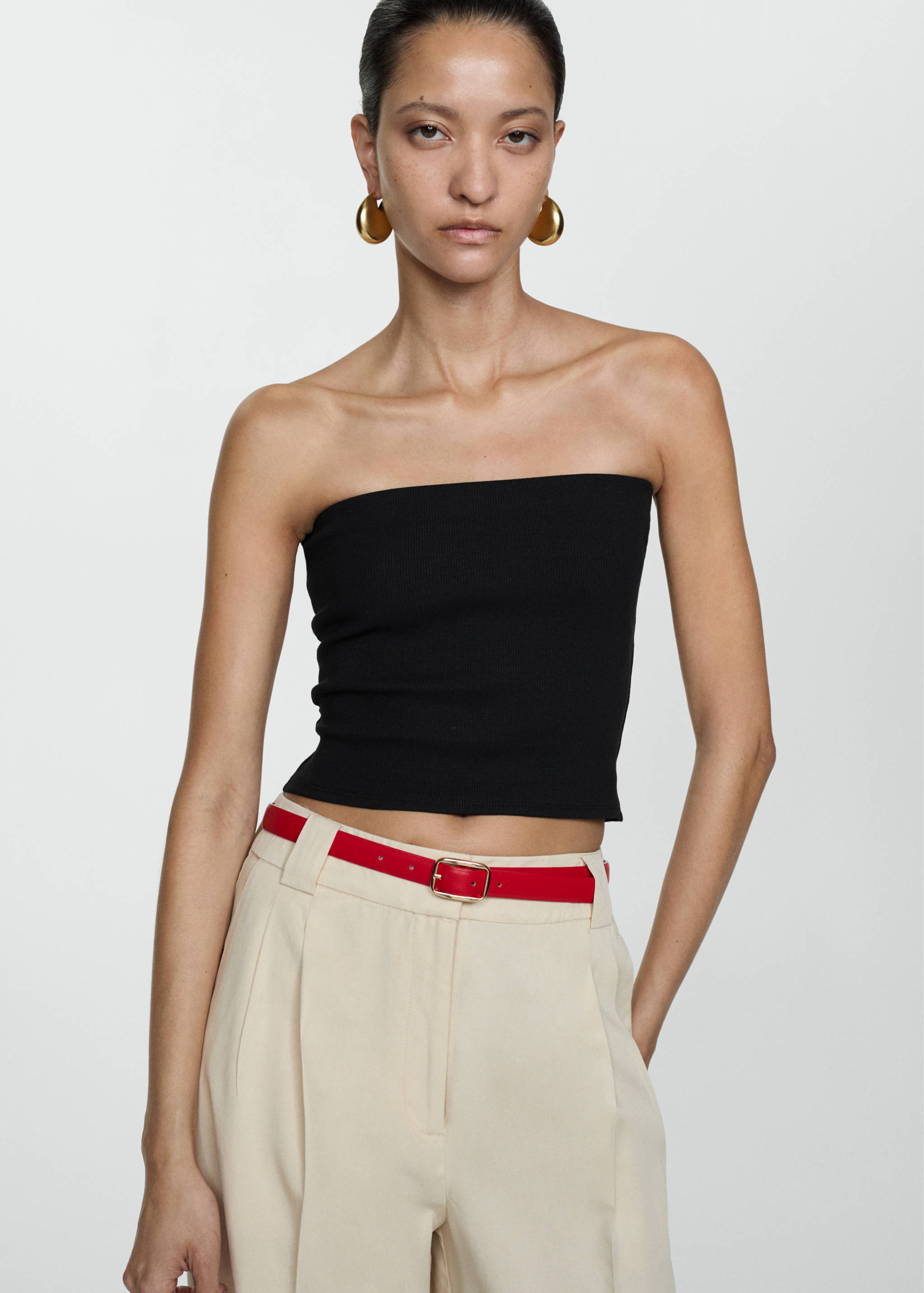 Top bandeau coton - Plan moyen