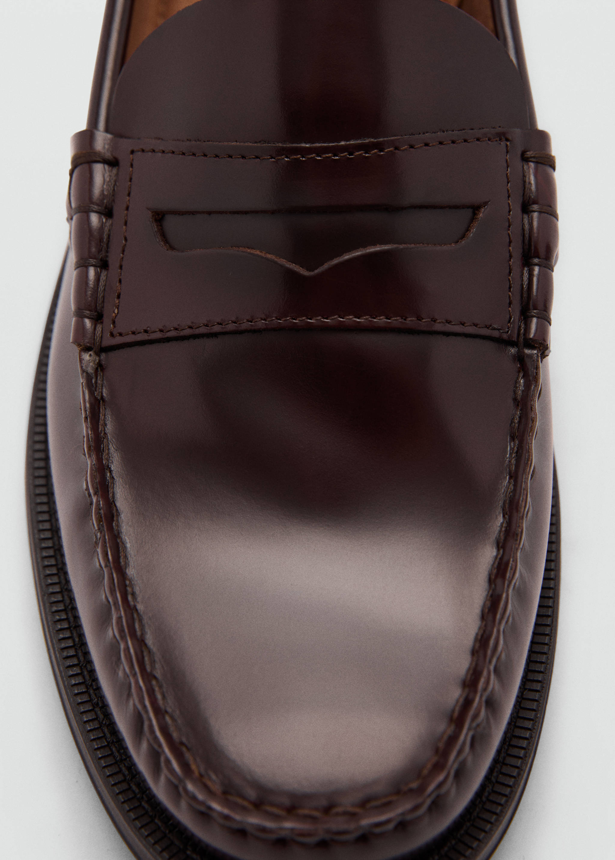 Aged-leather loafers - Details of the article 2