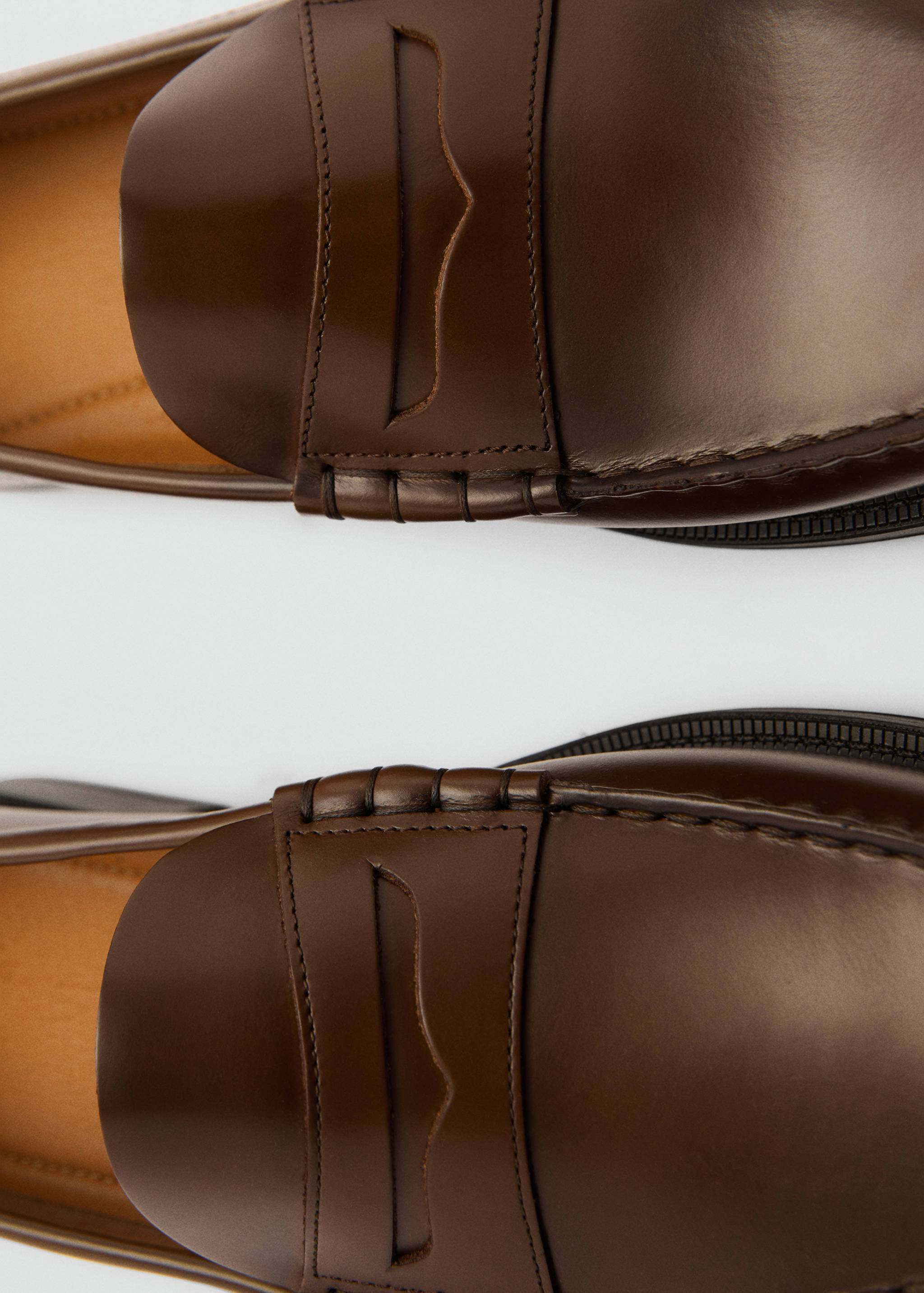 Aged-leather loafers - Details of the article 2