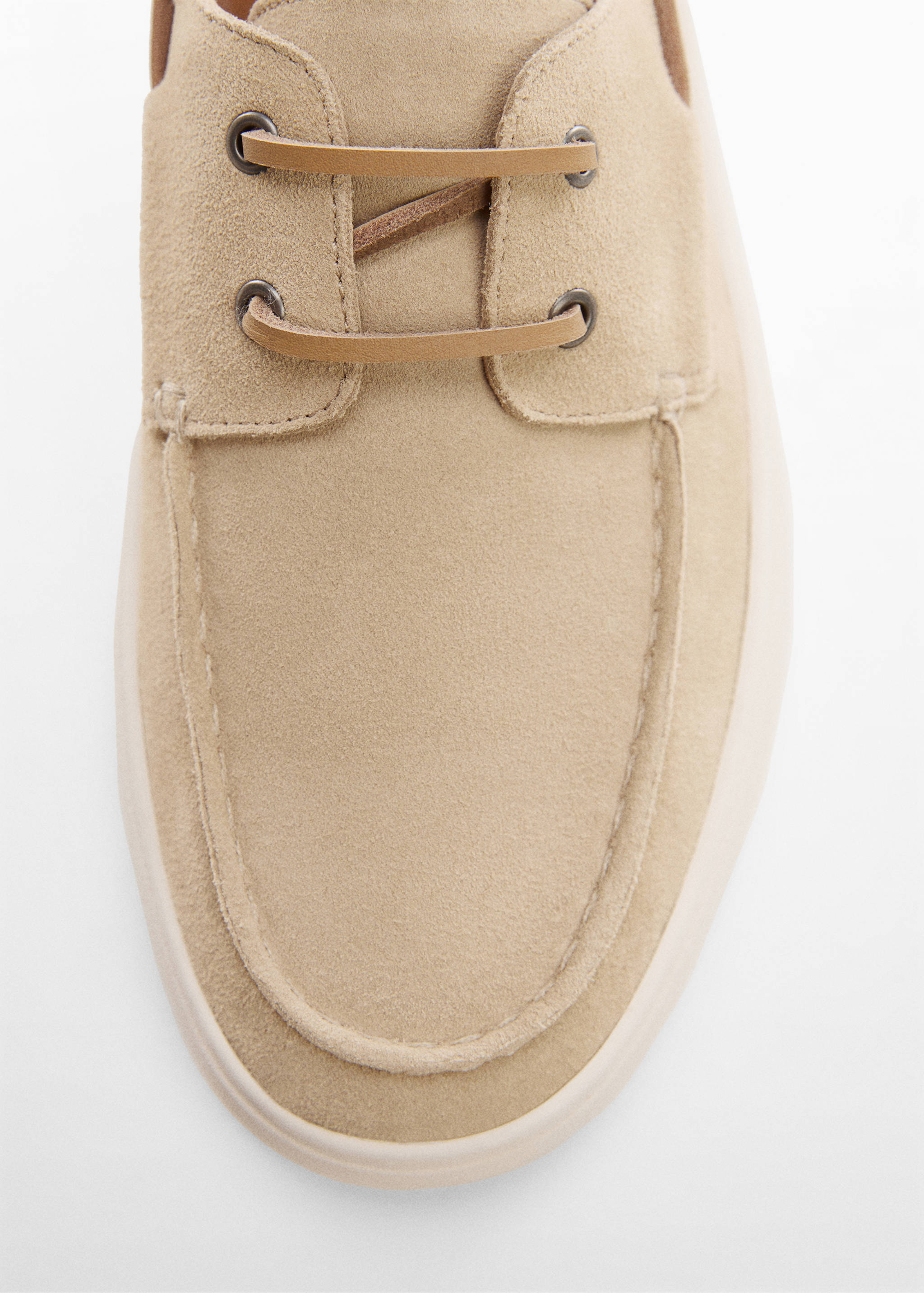 Suede nautical shoes - Details of the article 2