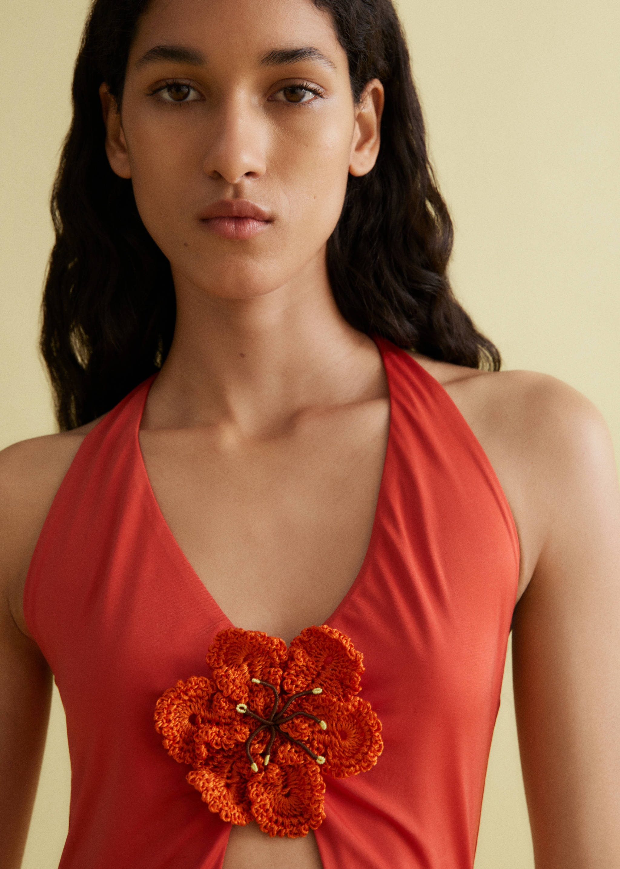 Crochet flower brooch - Details of the article 1