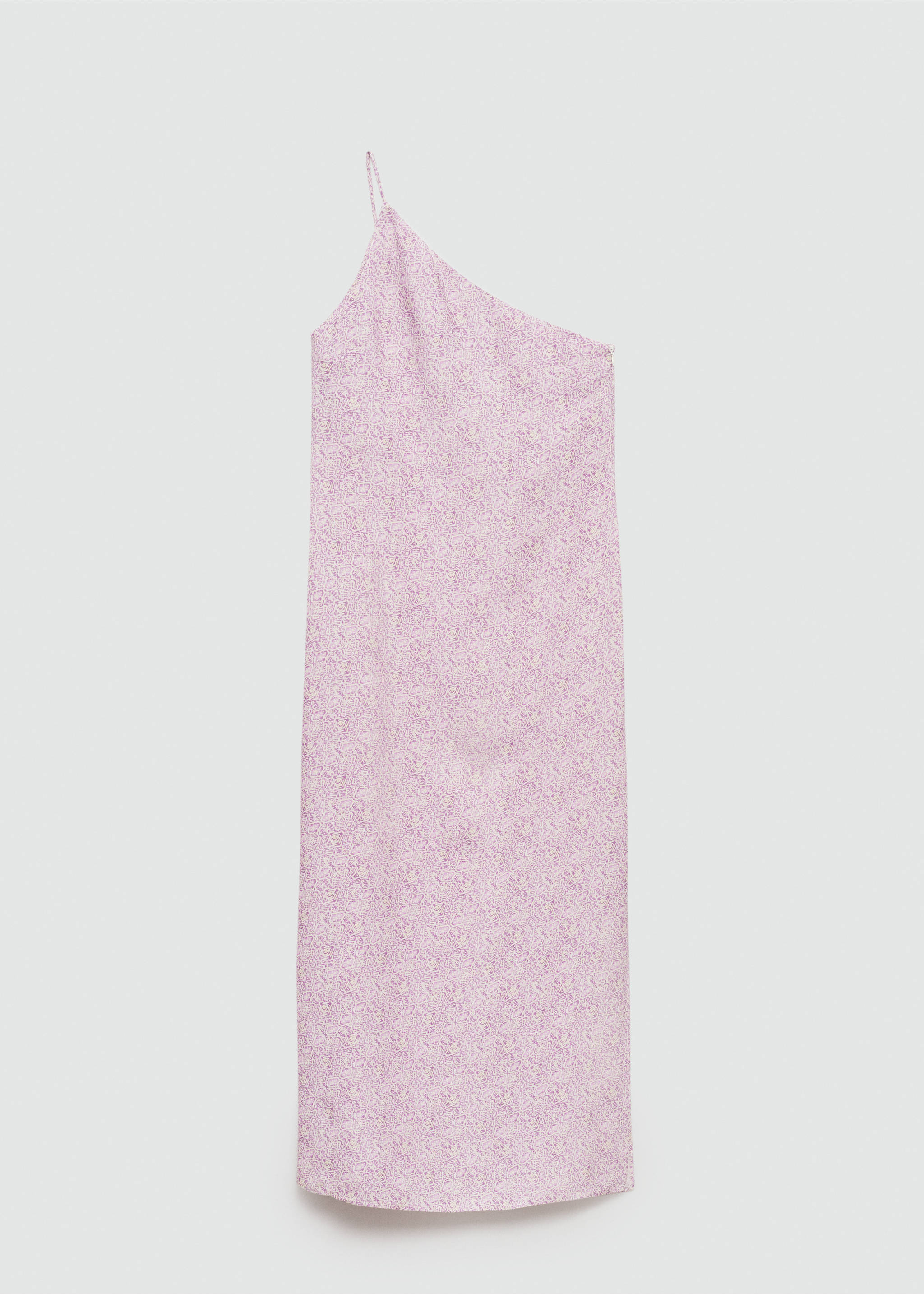 Vestit asimètric estampat - Article sense model, Lila. Ref: 77050640-00.