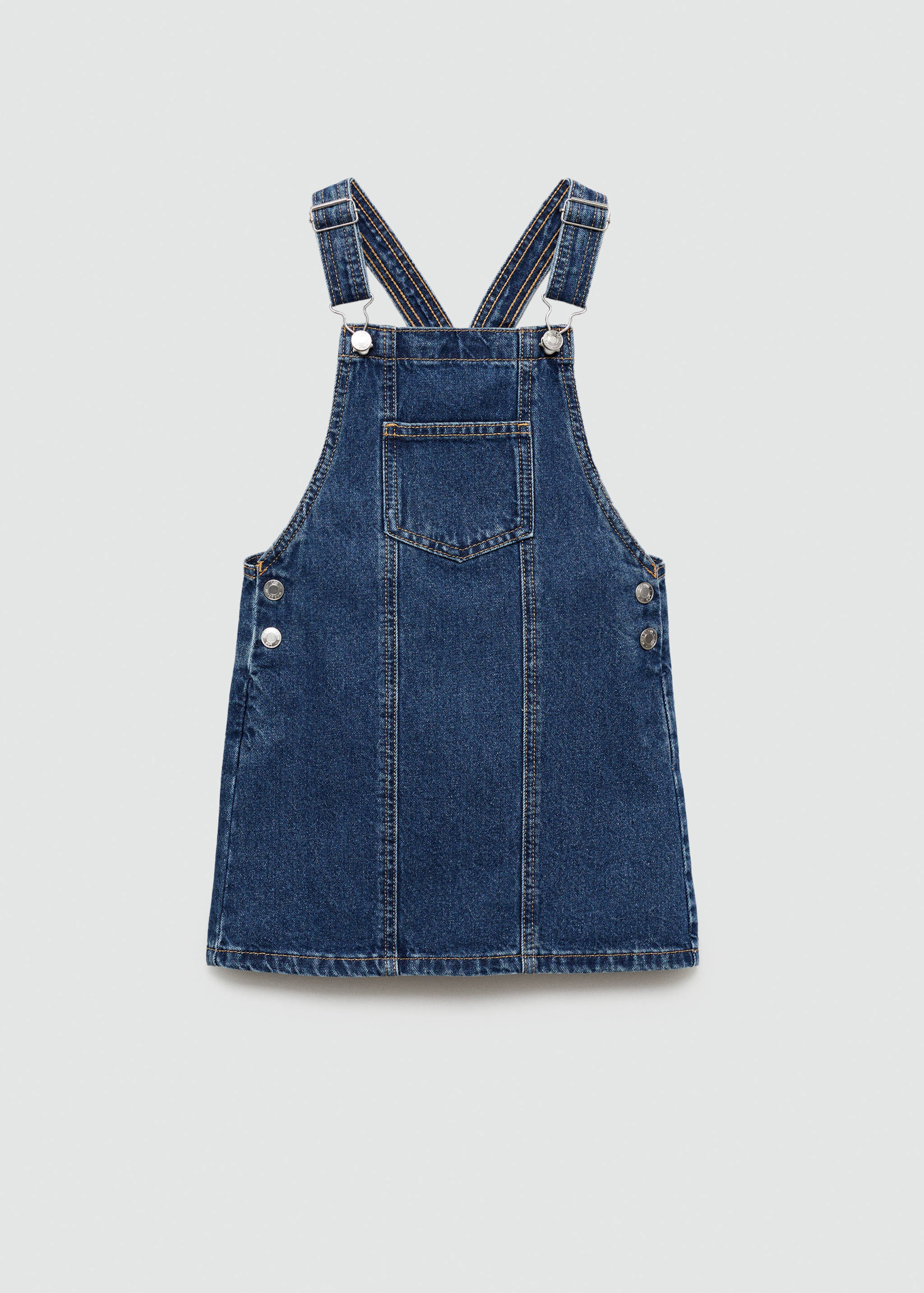 Short denim pinafore - Article without model