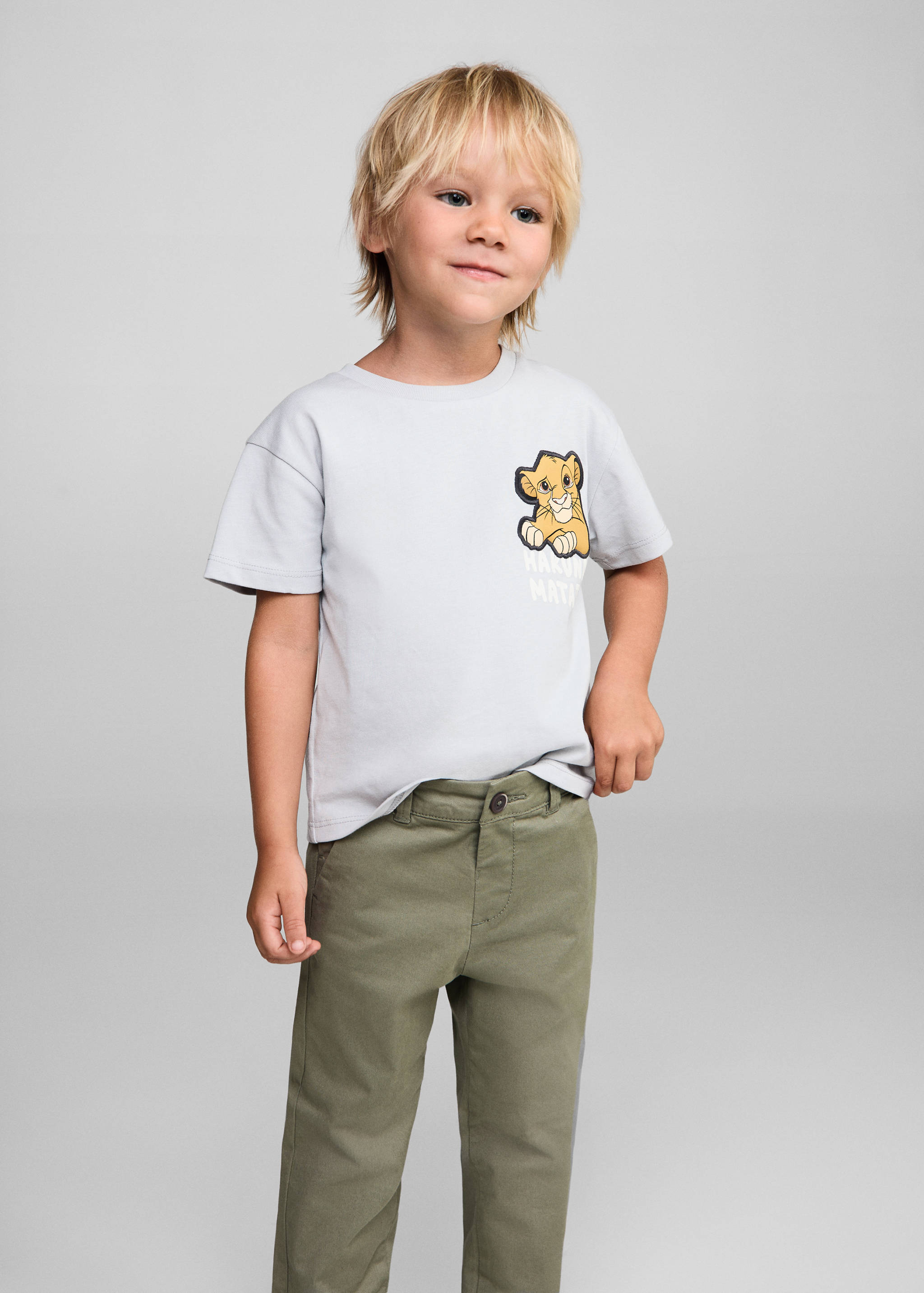 Cotton chinos - Medium plane