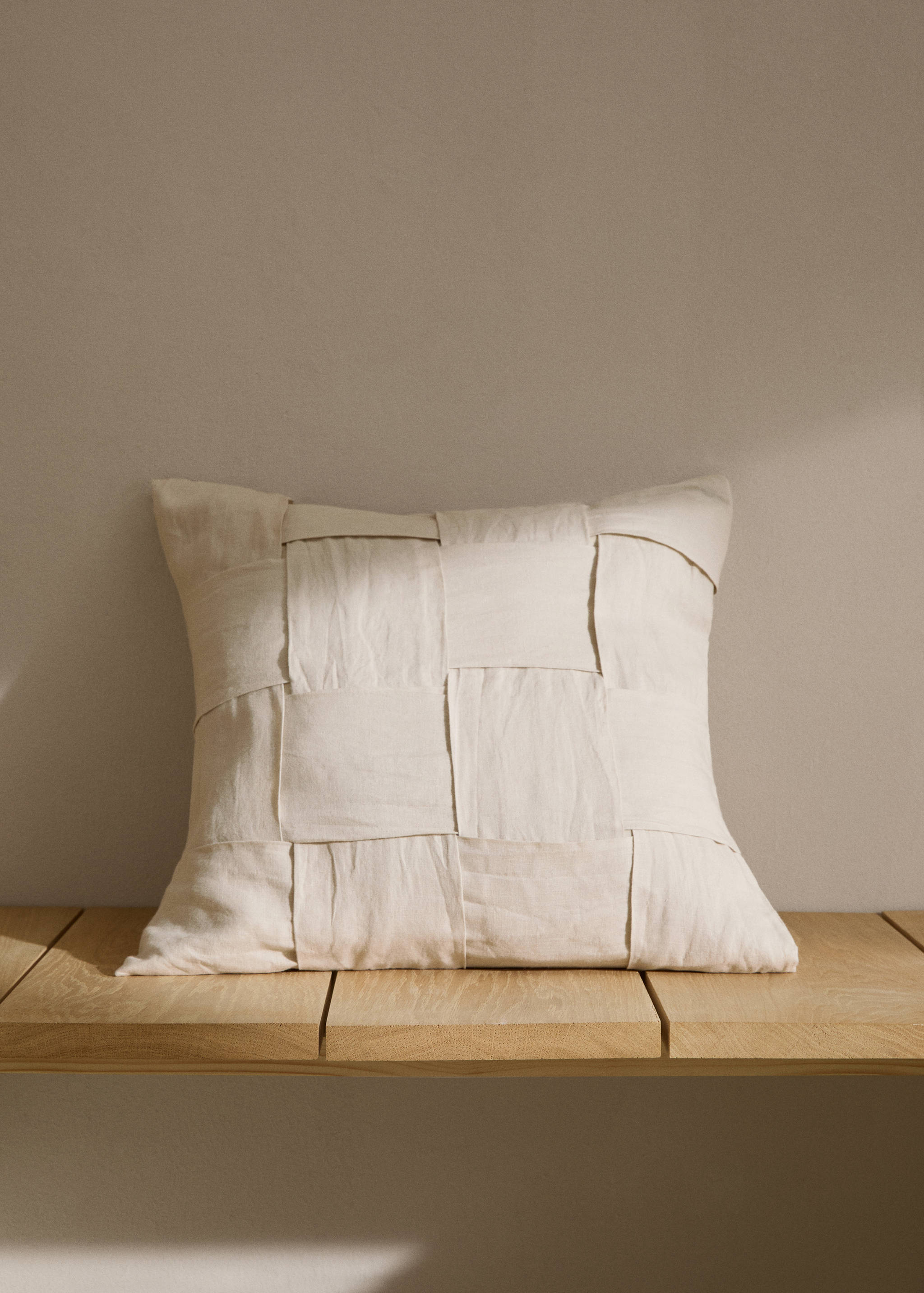 Housse de coussin lin tressé - Plan général
