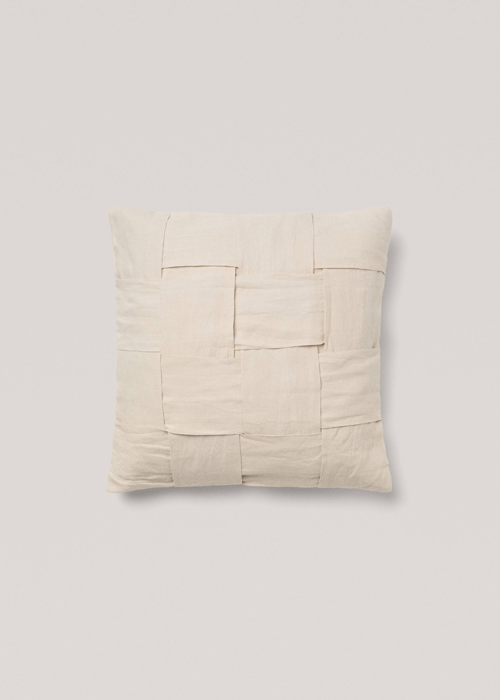 Housse de coussin lin tressé - Article sans modèle