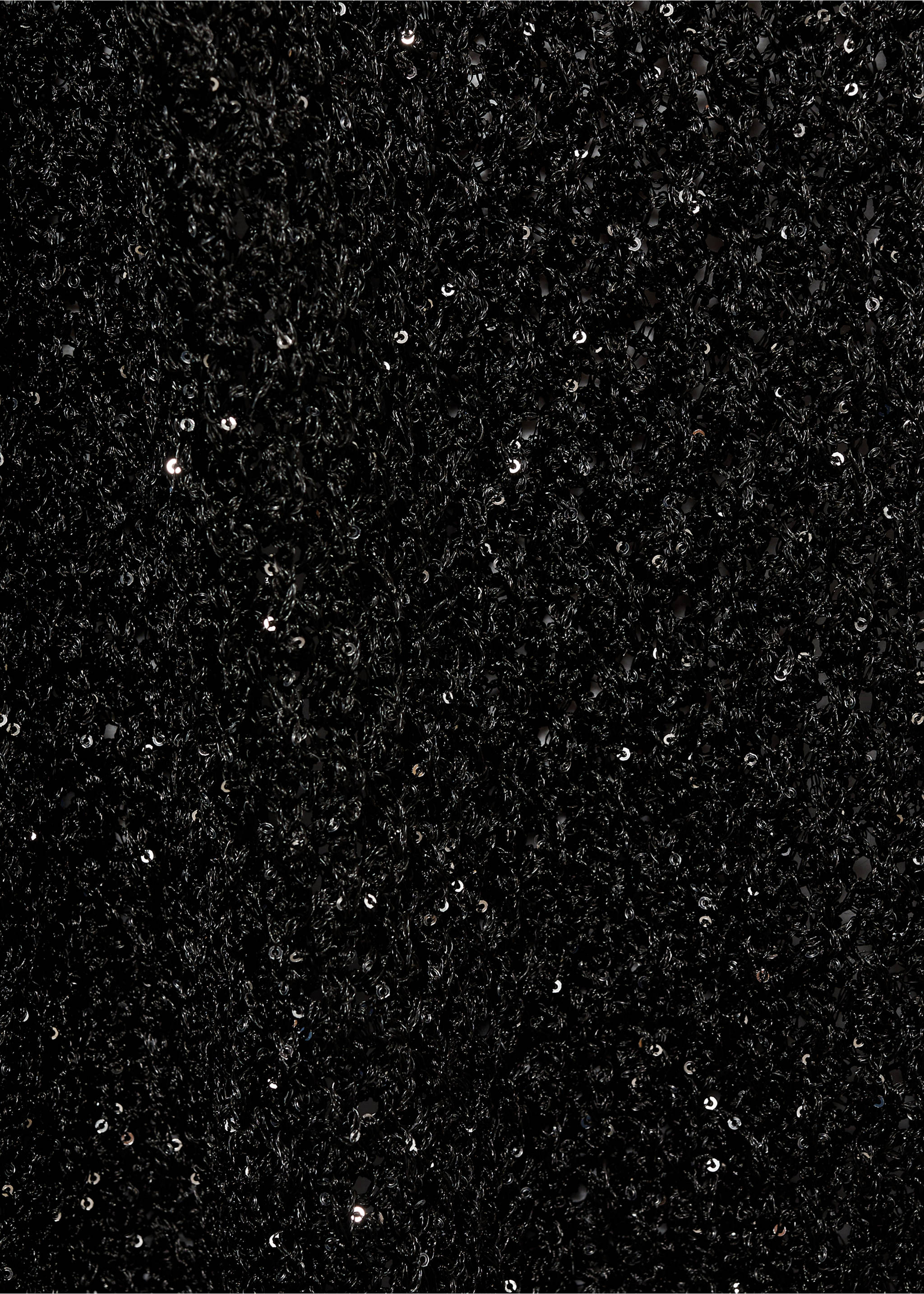 Sequined halter neck dress - Details of the article 0, Black. Ref: 77051505-00.