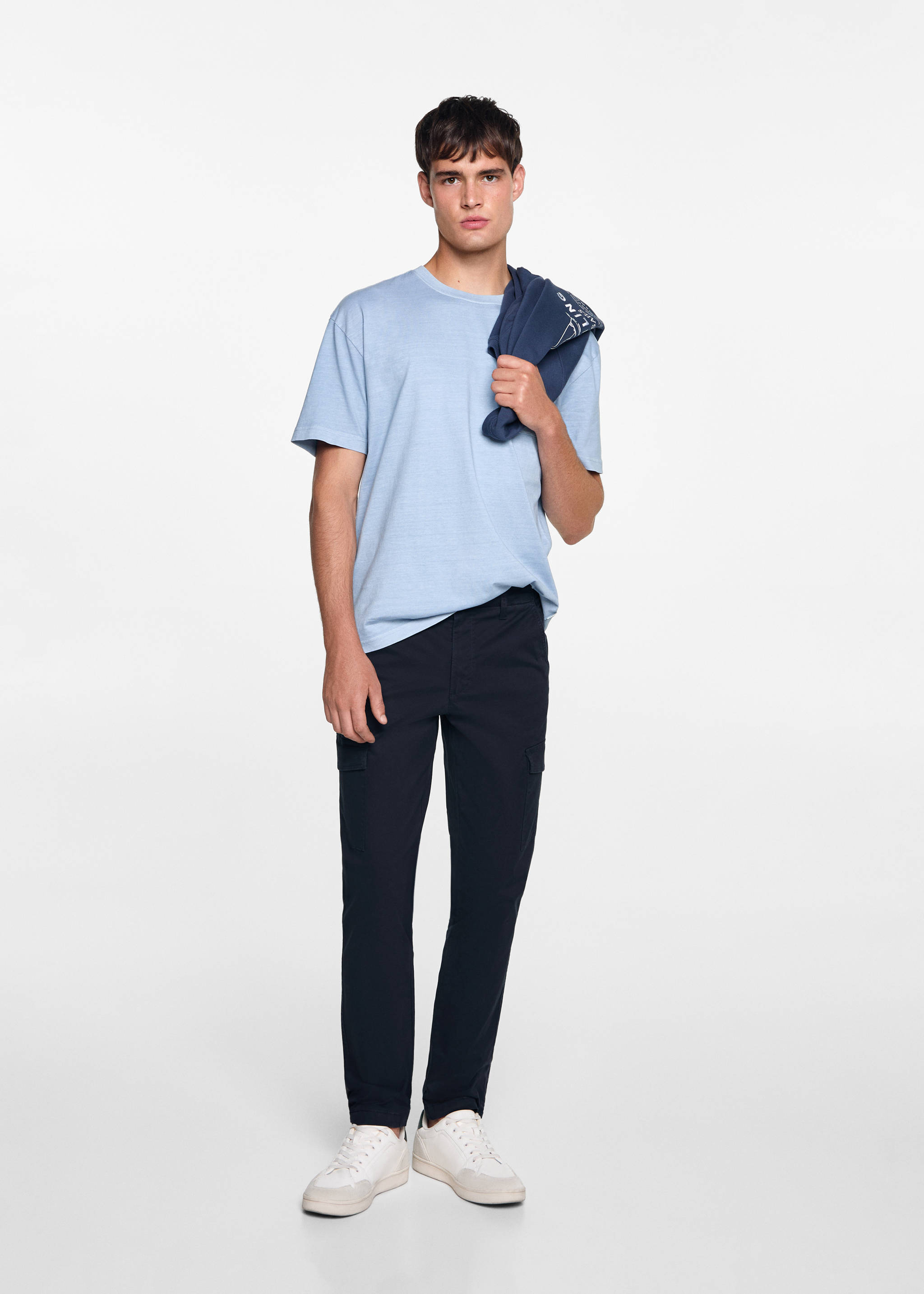 Cotton cargo trousers - General plane