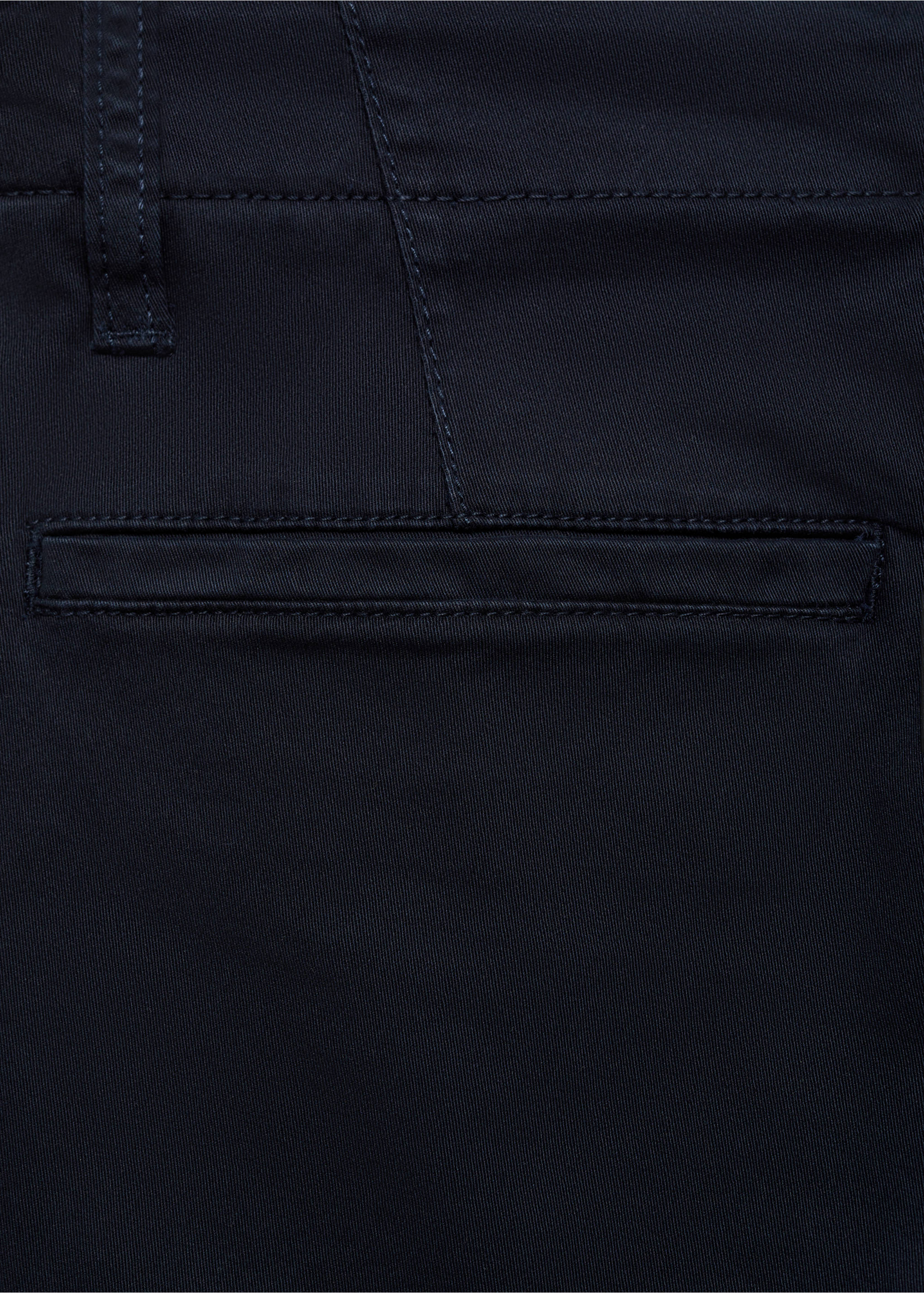 Cotton cargo pants - Details of the article 0, Dark Navy. Ref: 77051508-00.