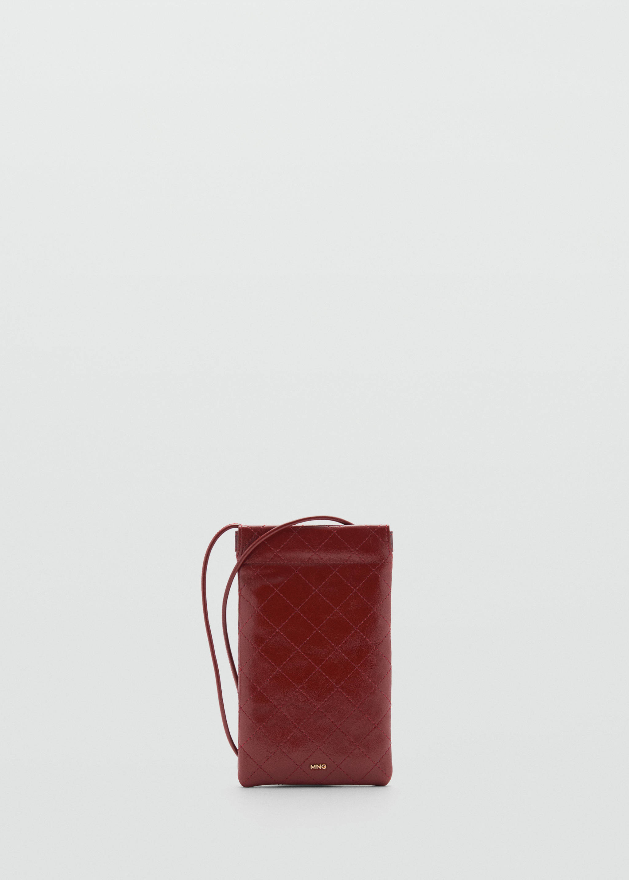 Mobile phone case with decorative stitching - Article without model