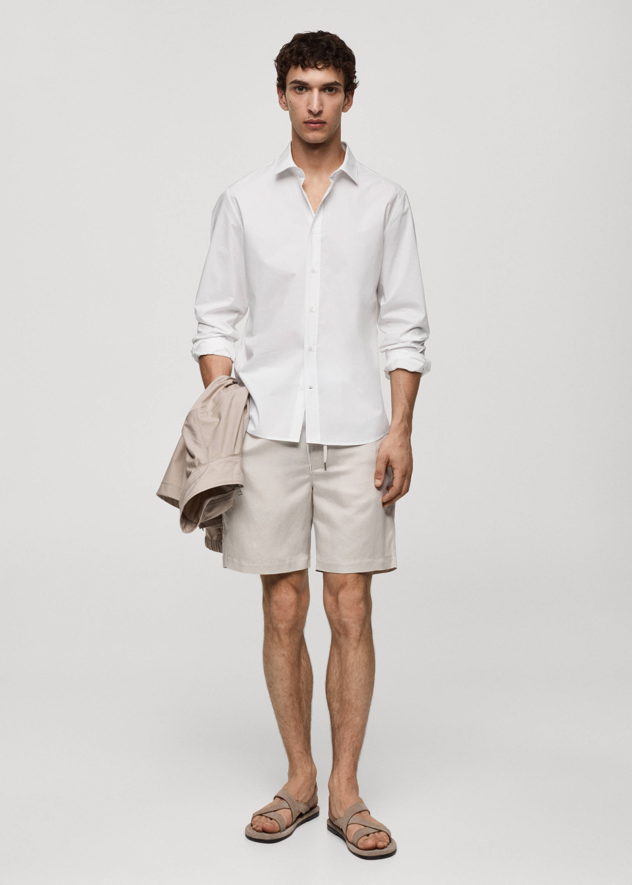 Skjorta regular fit 100% bomull - Allmän bild