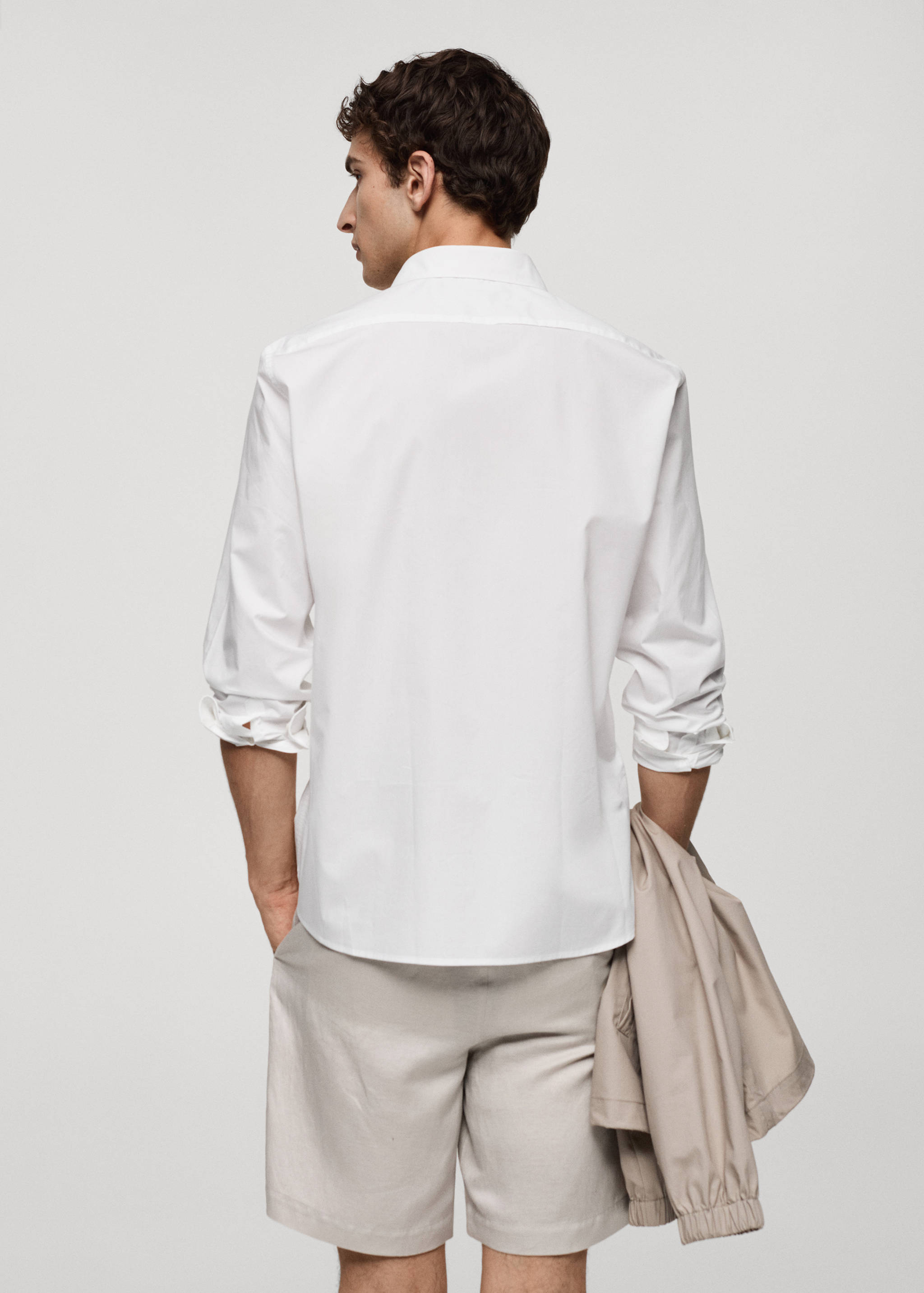 Skjorta regular fit 100% bomull - Artikelns baksida