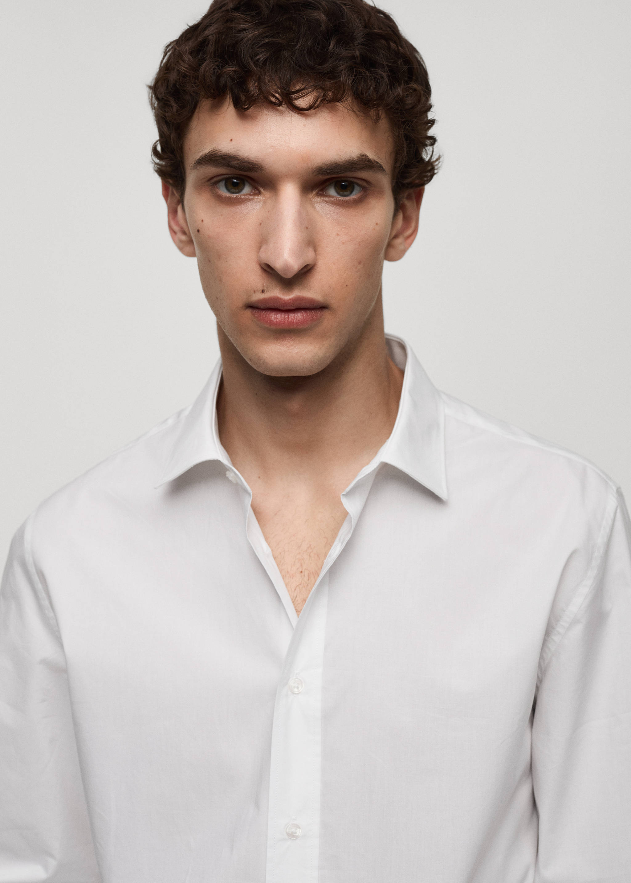 Skjorta regular fit 100% bomull - Detaljer om artikeln 1