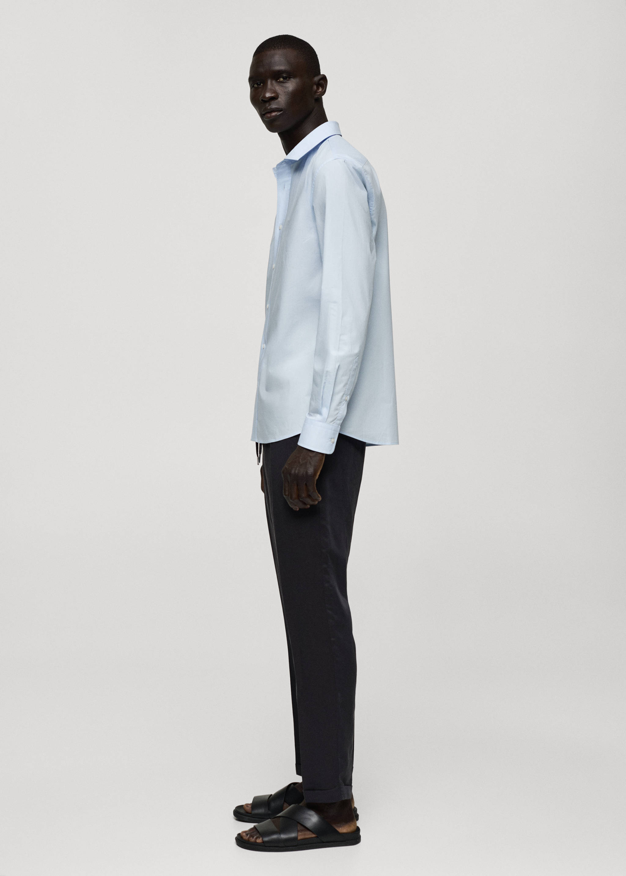 Skjorta regular fit 100% bomull - Detaljer om artikeln 2