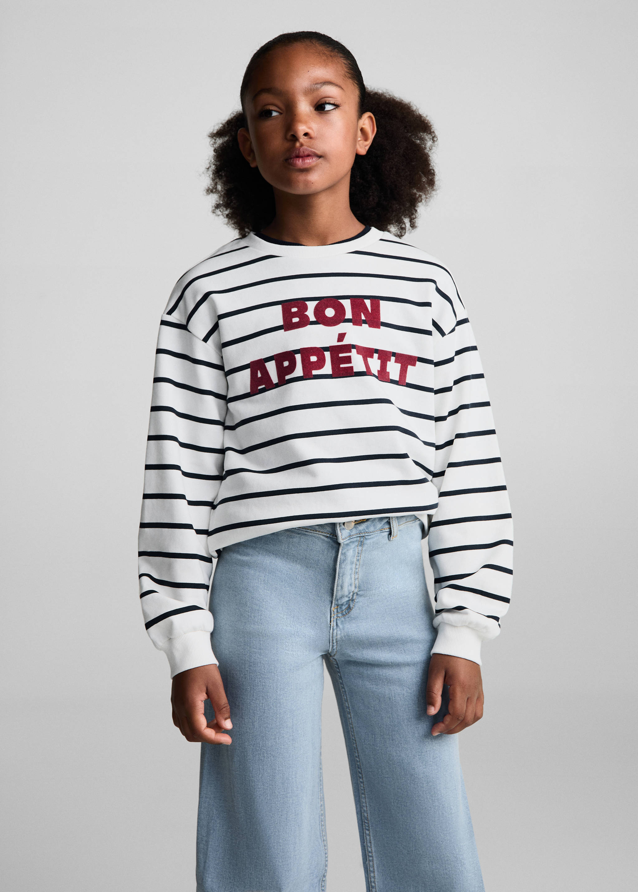 Culotte-Jeans mit ausgefranstem Saum - Mittlere Ansicht