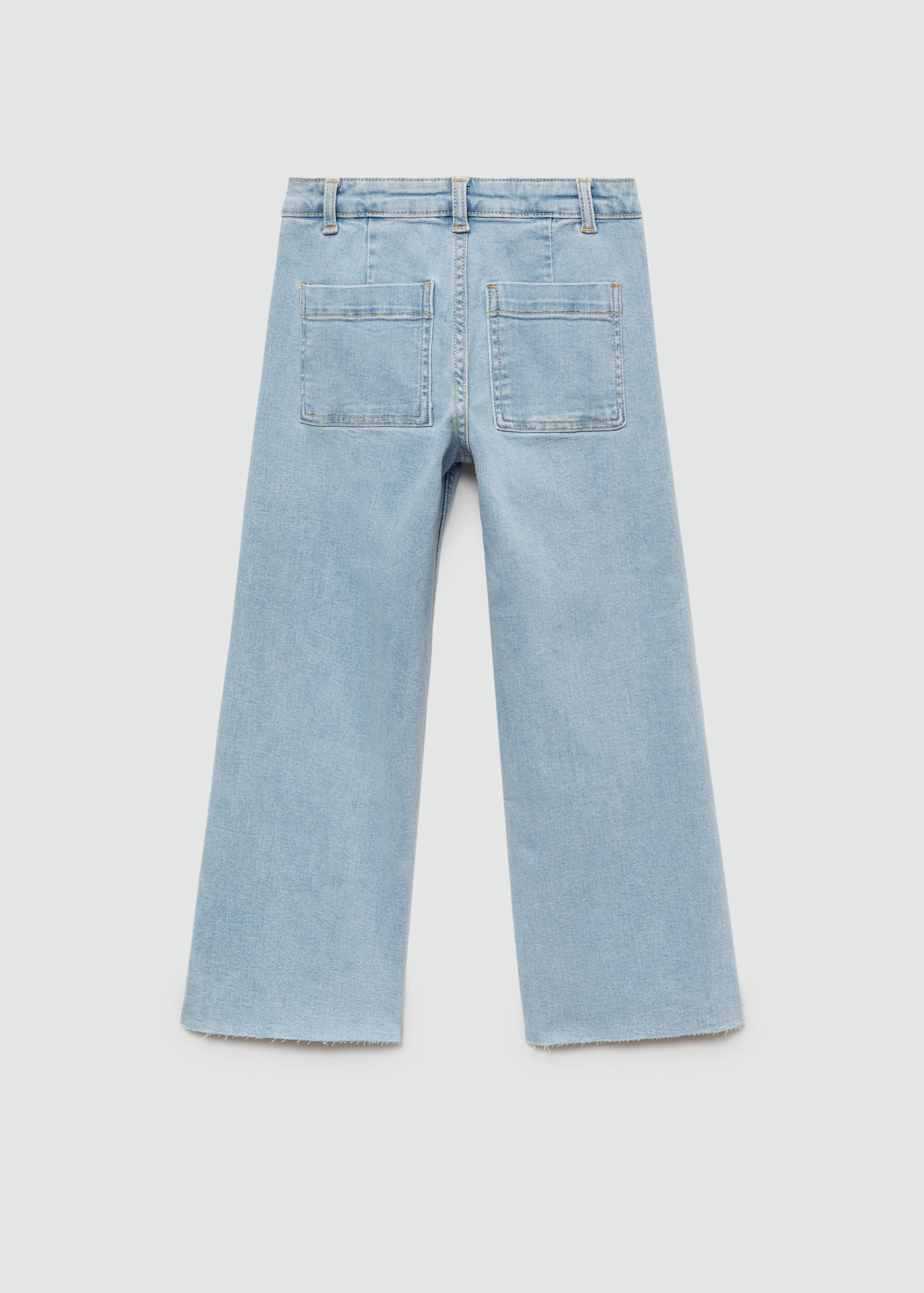 Culotte-Jeans mit ausgefranstem Saum - Rückseite des Artikels