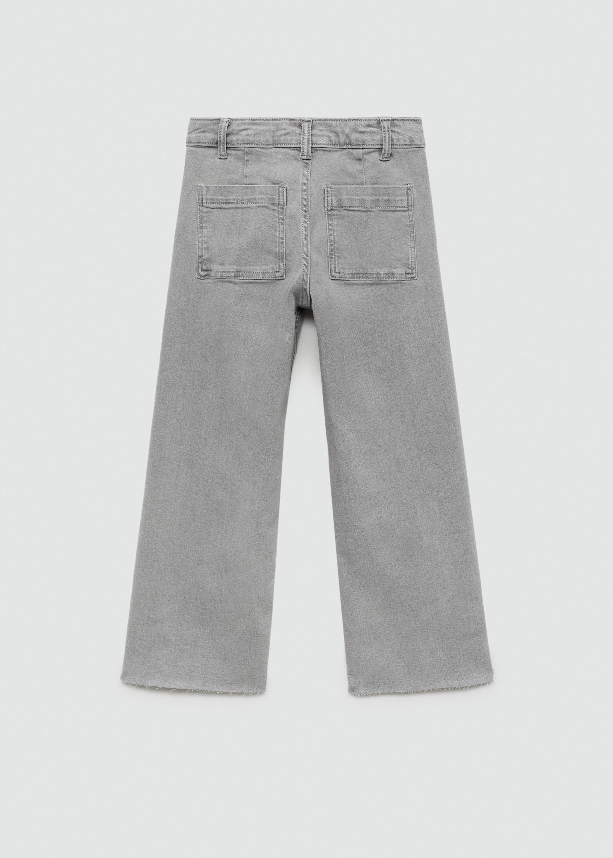 Culotte-Jeans mit ausgefranstem Saum - Rückseite des Artikels