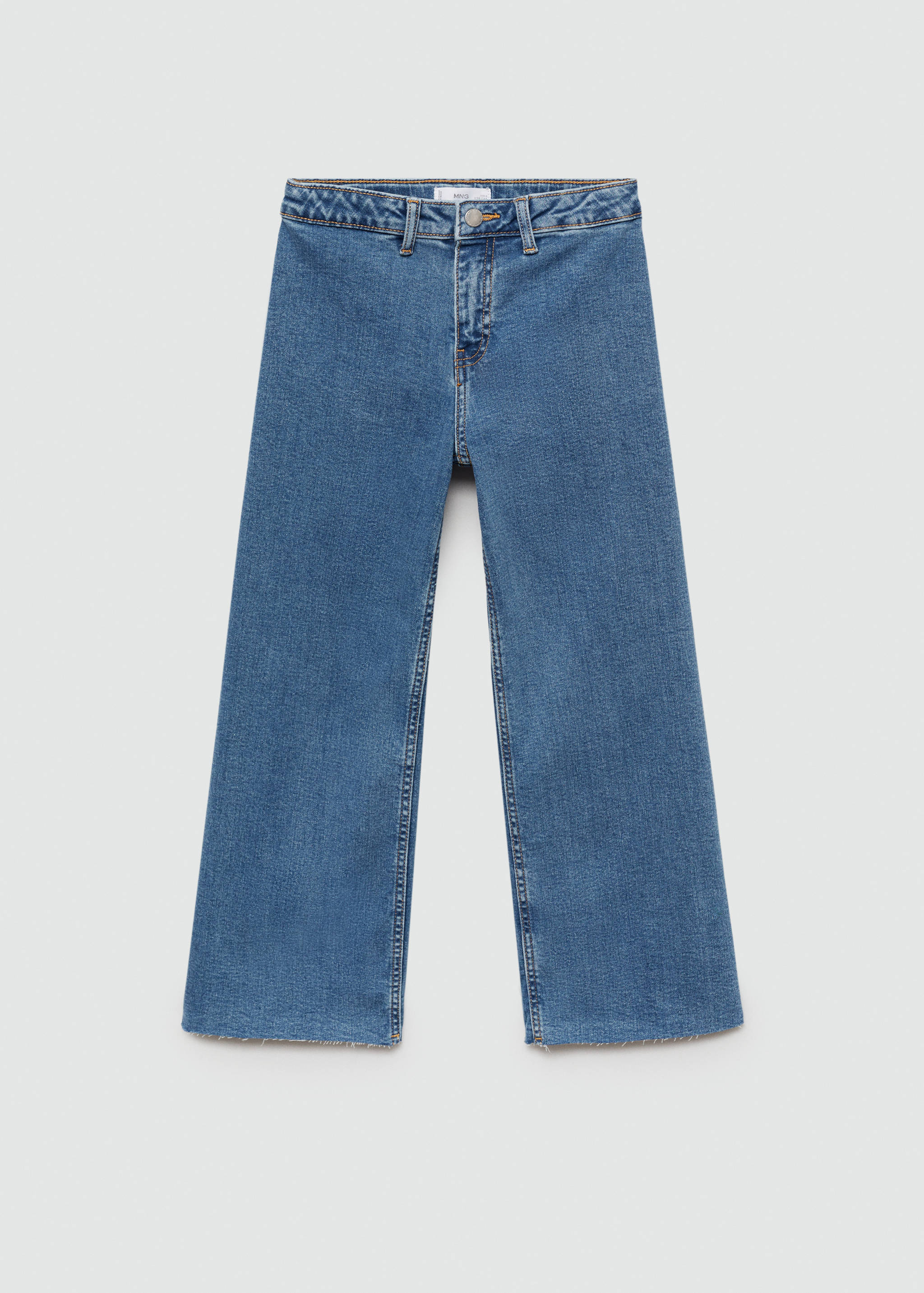 Culotte-Jeans mit ausgefranstem Saum - Artikel ohne Model