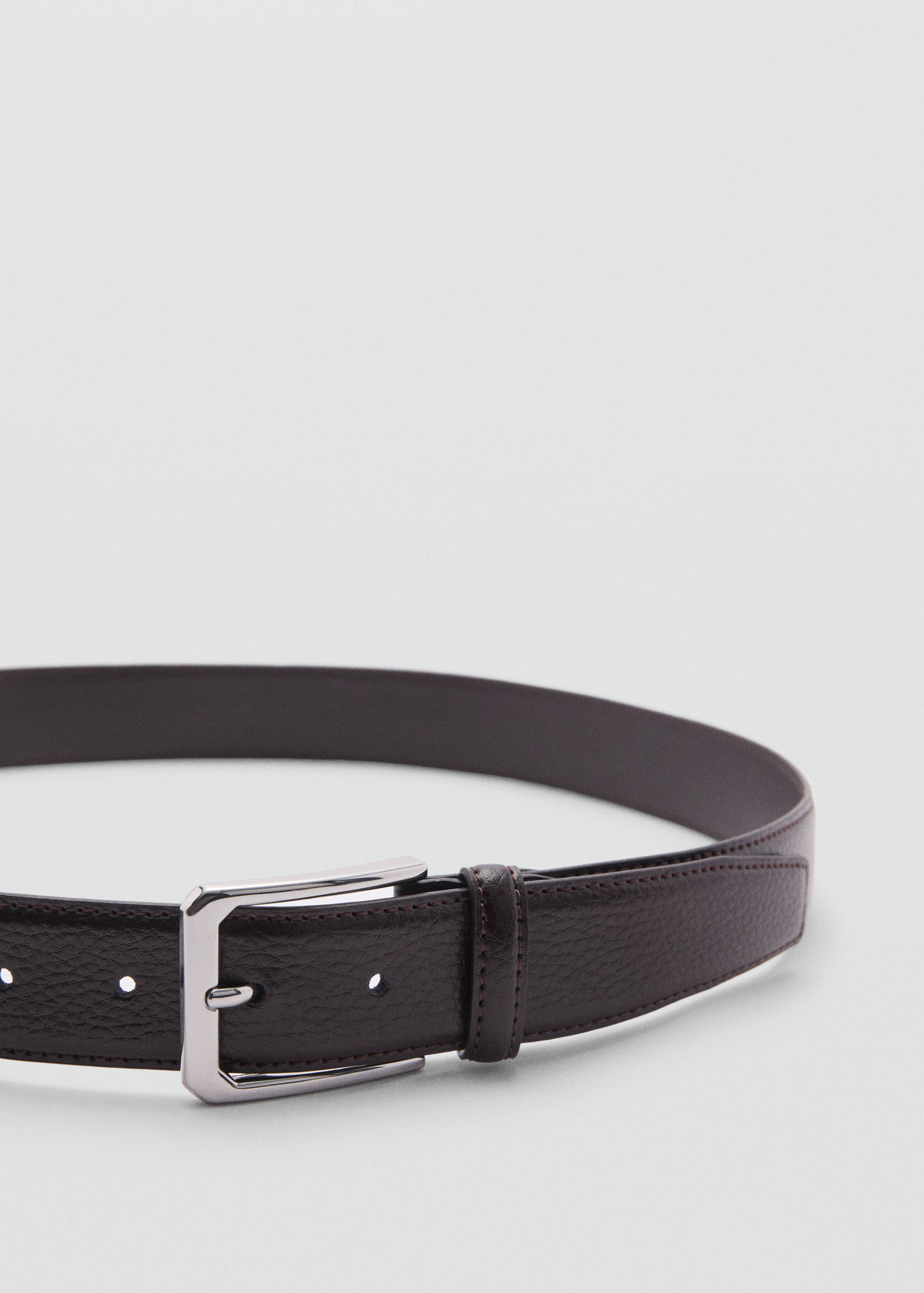 Ceinture 100 % cuir grainé - Plan moyen
