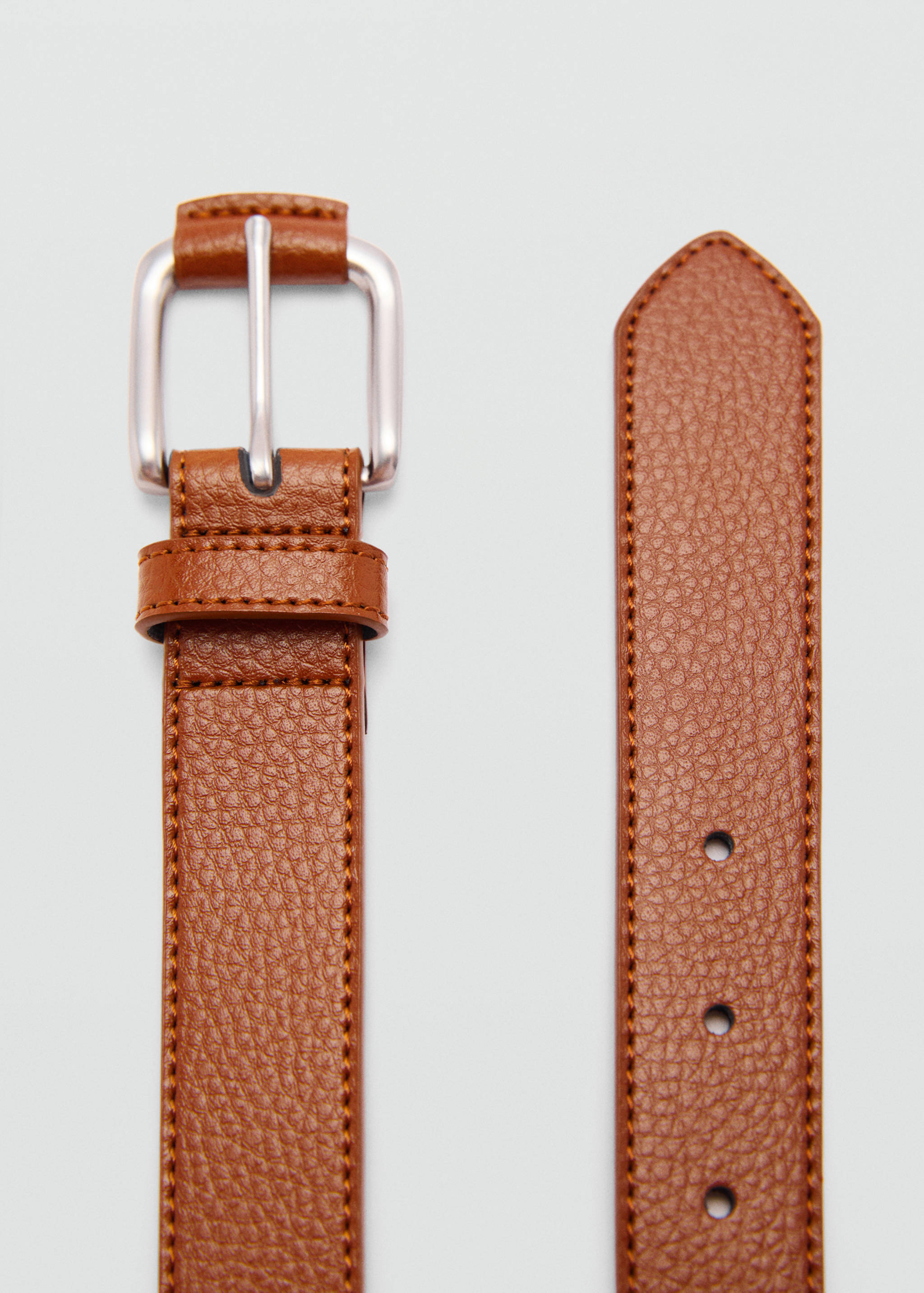 Ceinture 100 % cuir grainé - Plan moyen