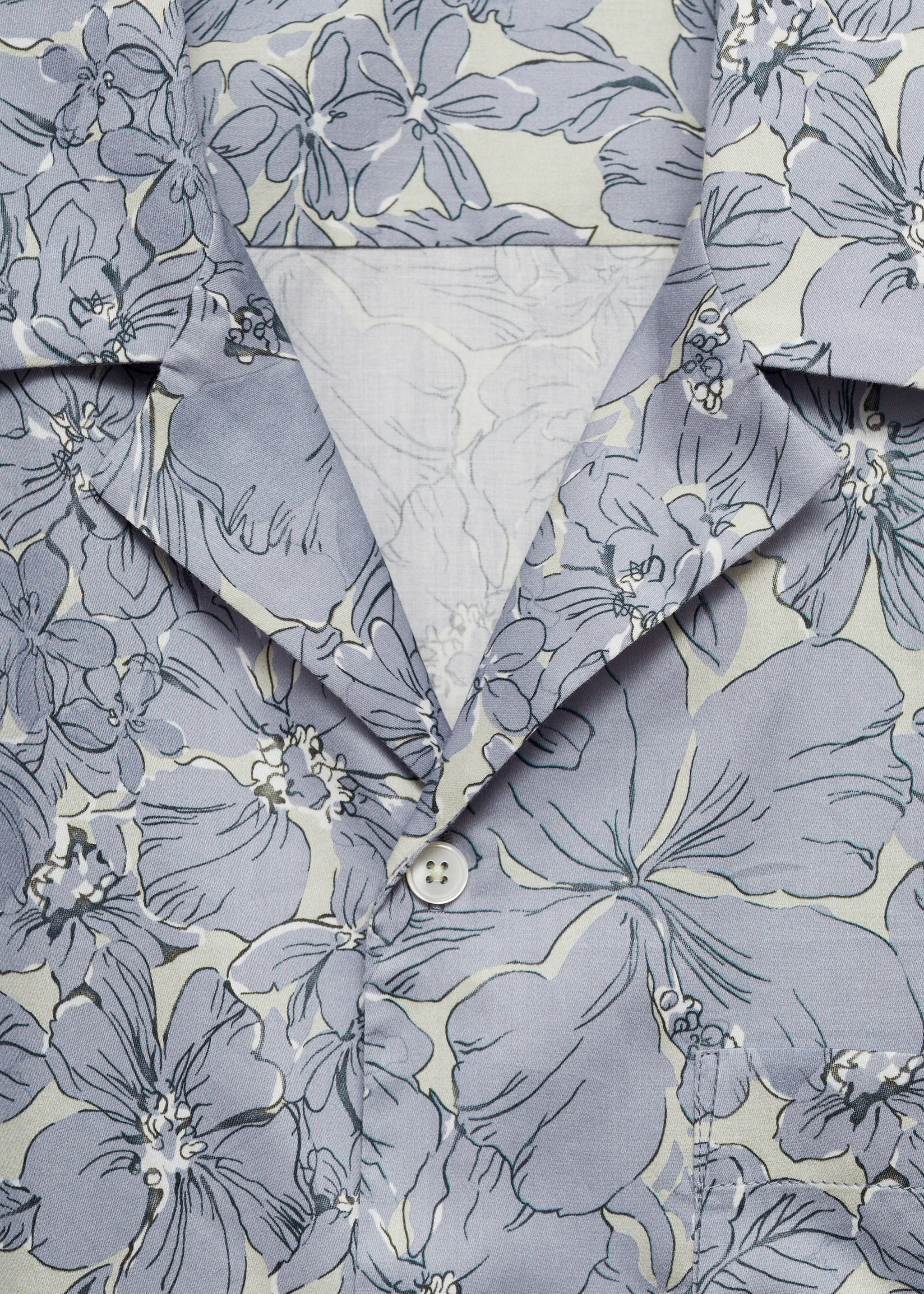 100% cotton floral-print shirt - Details of the article 8