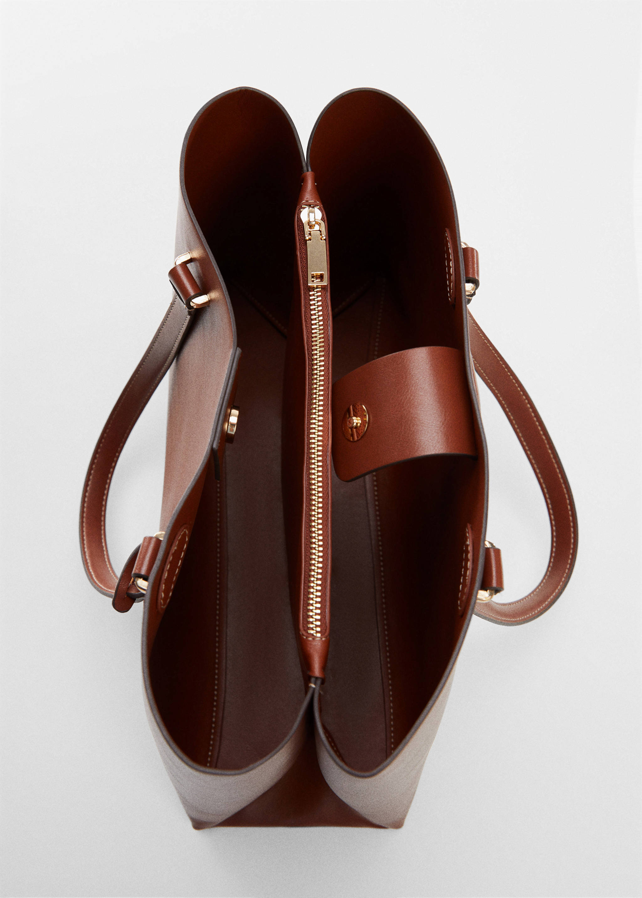 Shopper bag with dual compartment - Details of the article 2