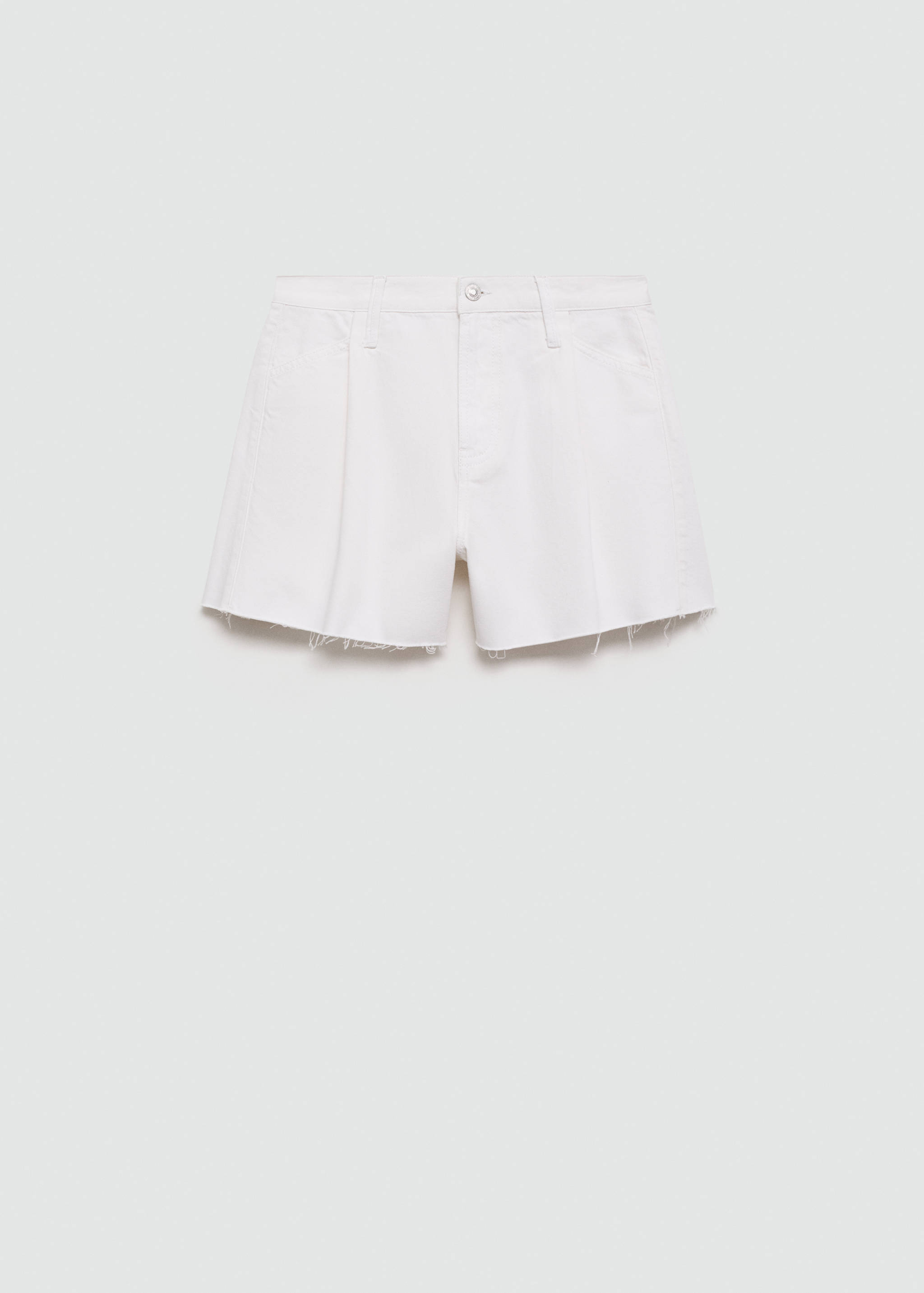 Short en jean revers effilochés - Article sans modèle